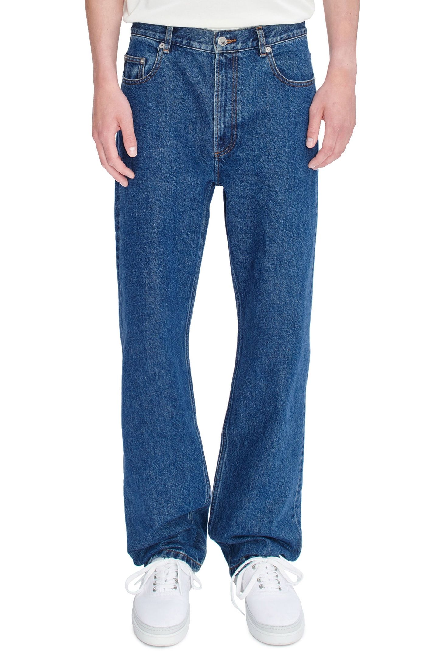 UNISEX RELAXED JEANS WASHED INDIGO 1