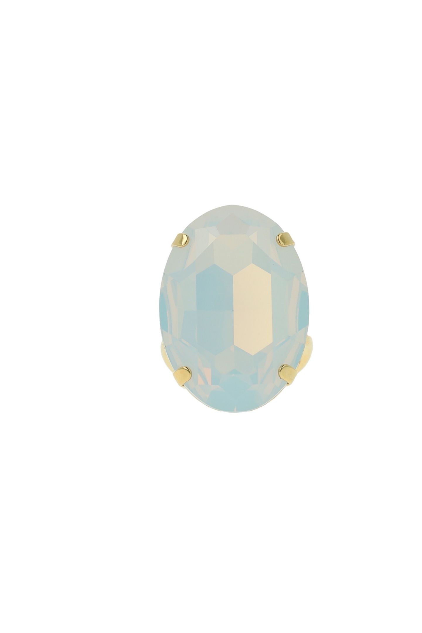 EVA OVAL RING WHITE OPAL WHITE 1