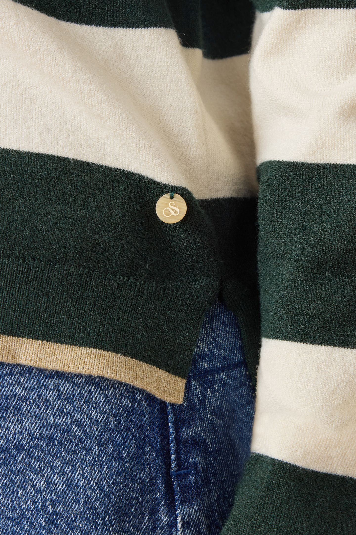 POLO SWEATER SCARAB/ANTIQUE WHITE 8