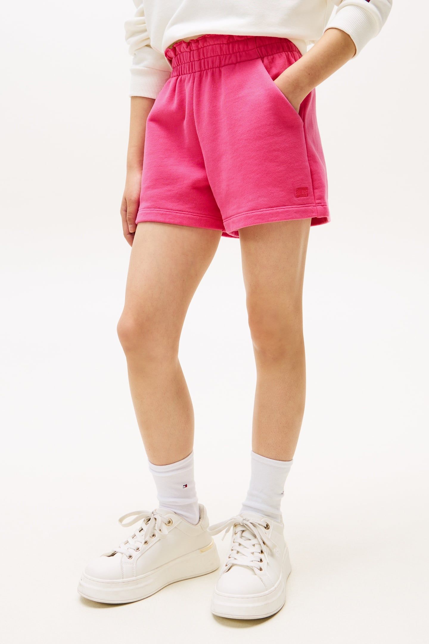 GIRLS TOMMY TONAL FLAG JEWEL PINK 1