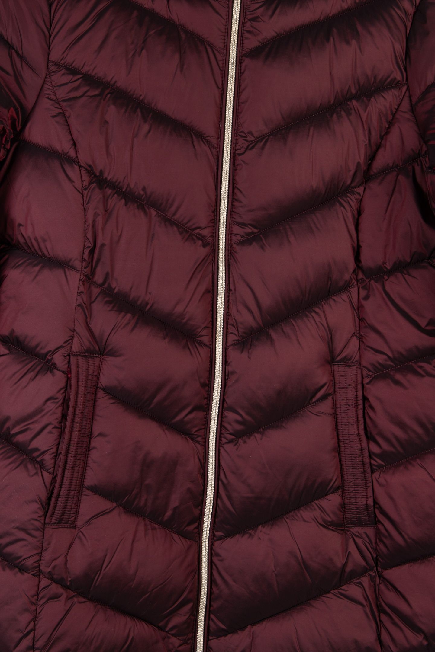 HOODED LONGLINE CHEVRON OXBLOOD 4