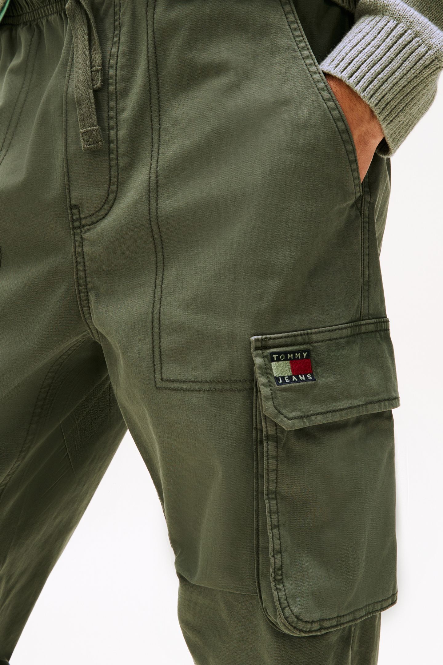 TJM OTIS H-BONE CARGO PEWTER GREEN 5