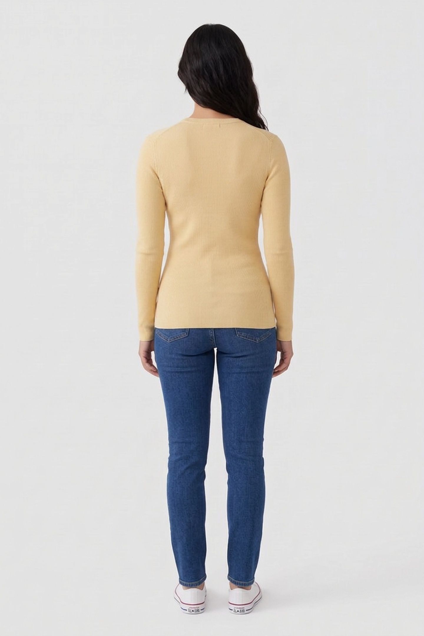 TINT COTTON SWEATER YELLOW 2