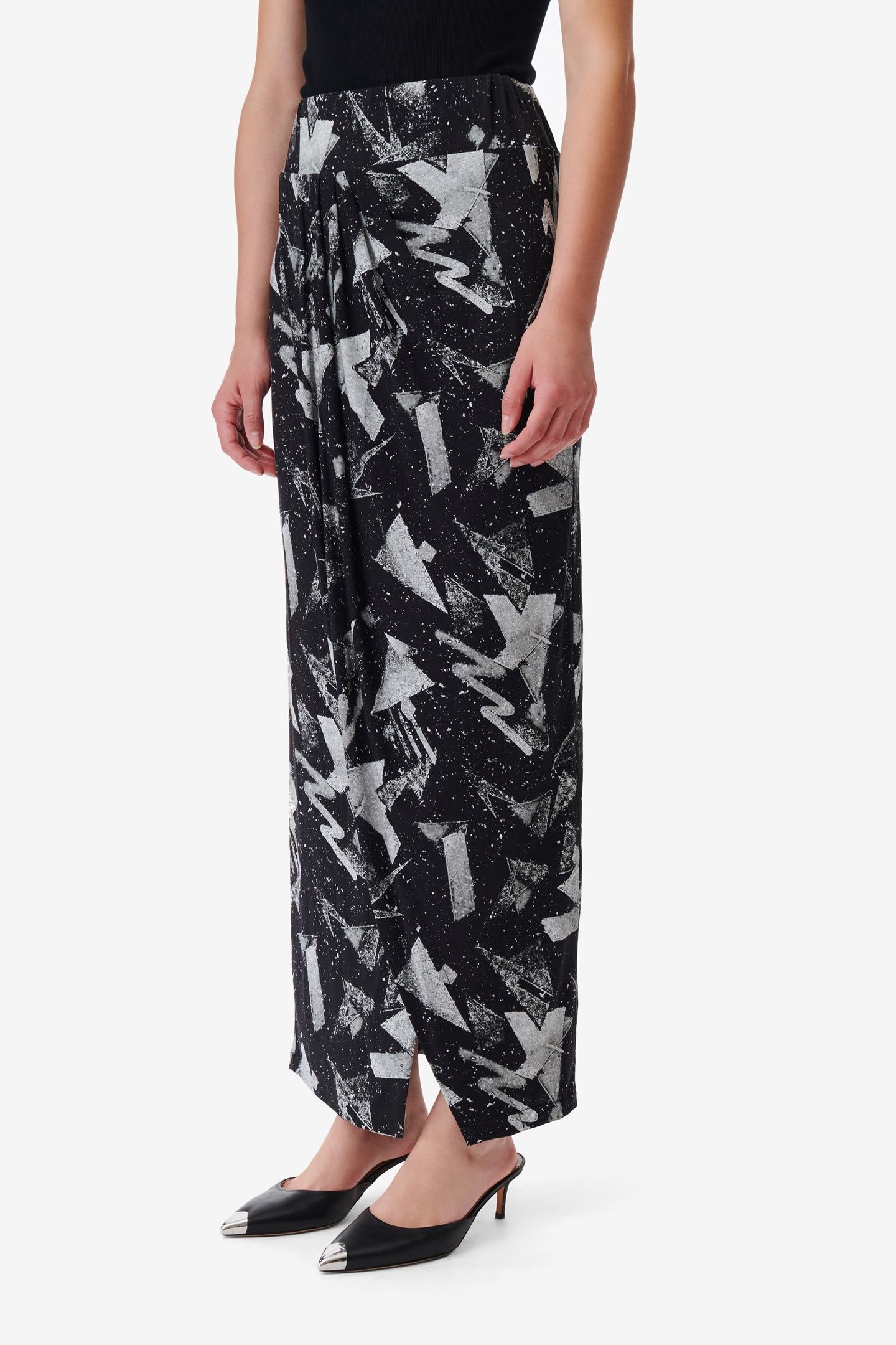 YUKI SKIRT BLACK/SILVER 3