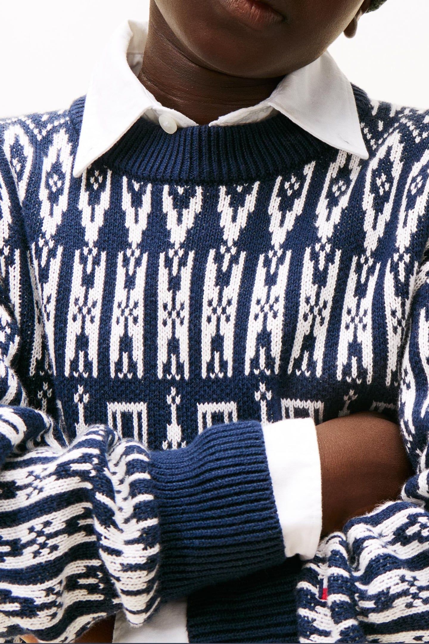 BOYS FAIRISLE C-NECK SWEATER AOP FAIRISLE 5
