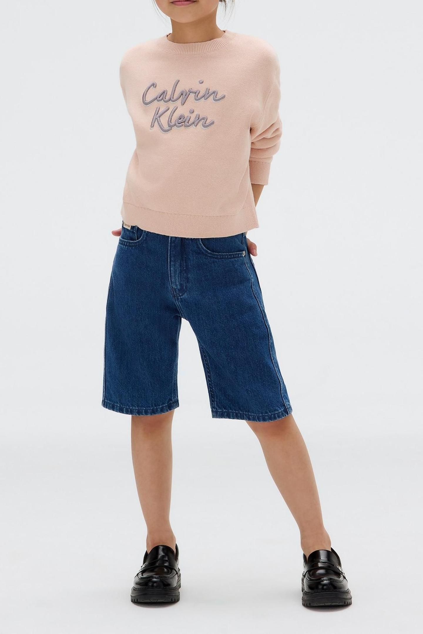 GIRLS LOGO METALLIC SWEATER SPANISH VILLA 3