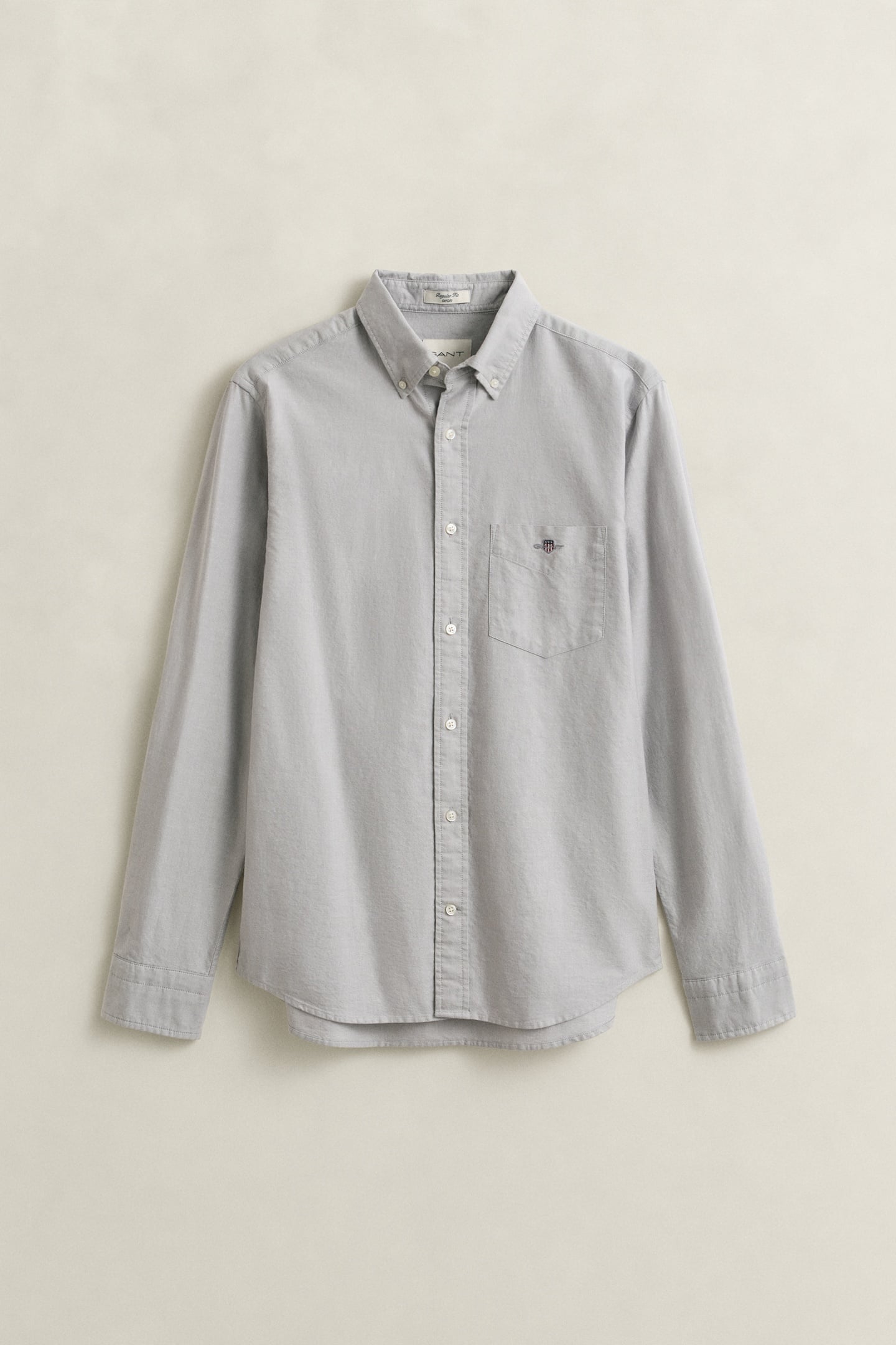 REG CLASSIC OXFORD SHIRT PEWTER GREY 4