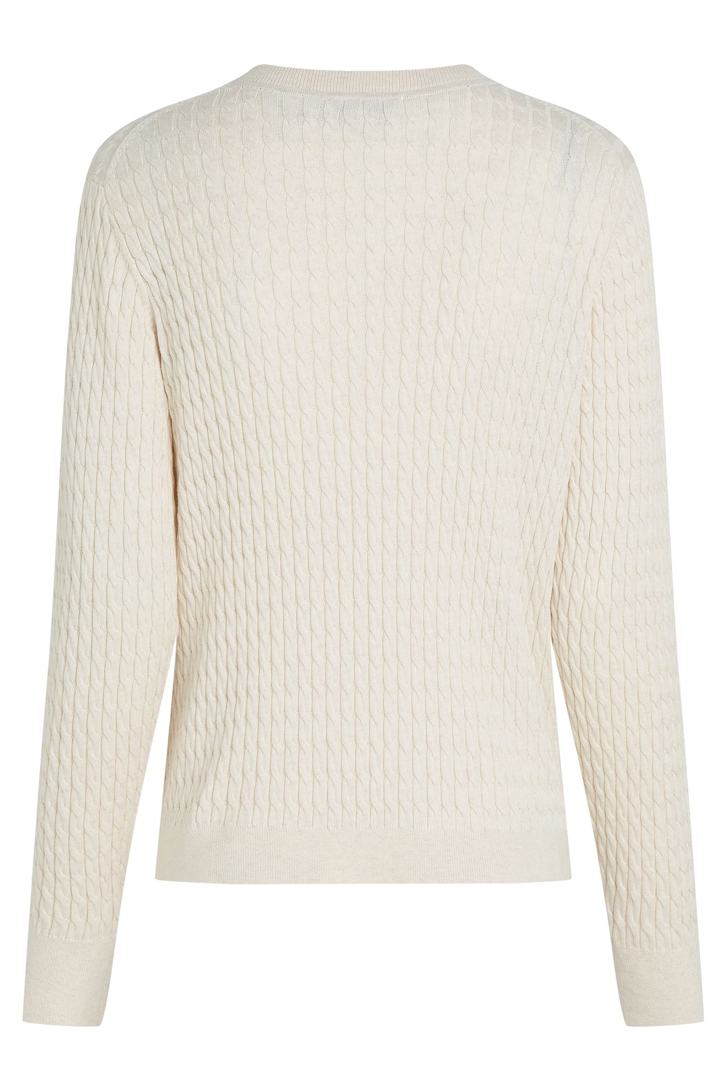 COTTON CABLE FINE GG IVORY PETAL HEATHER 7
