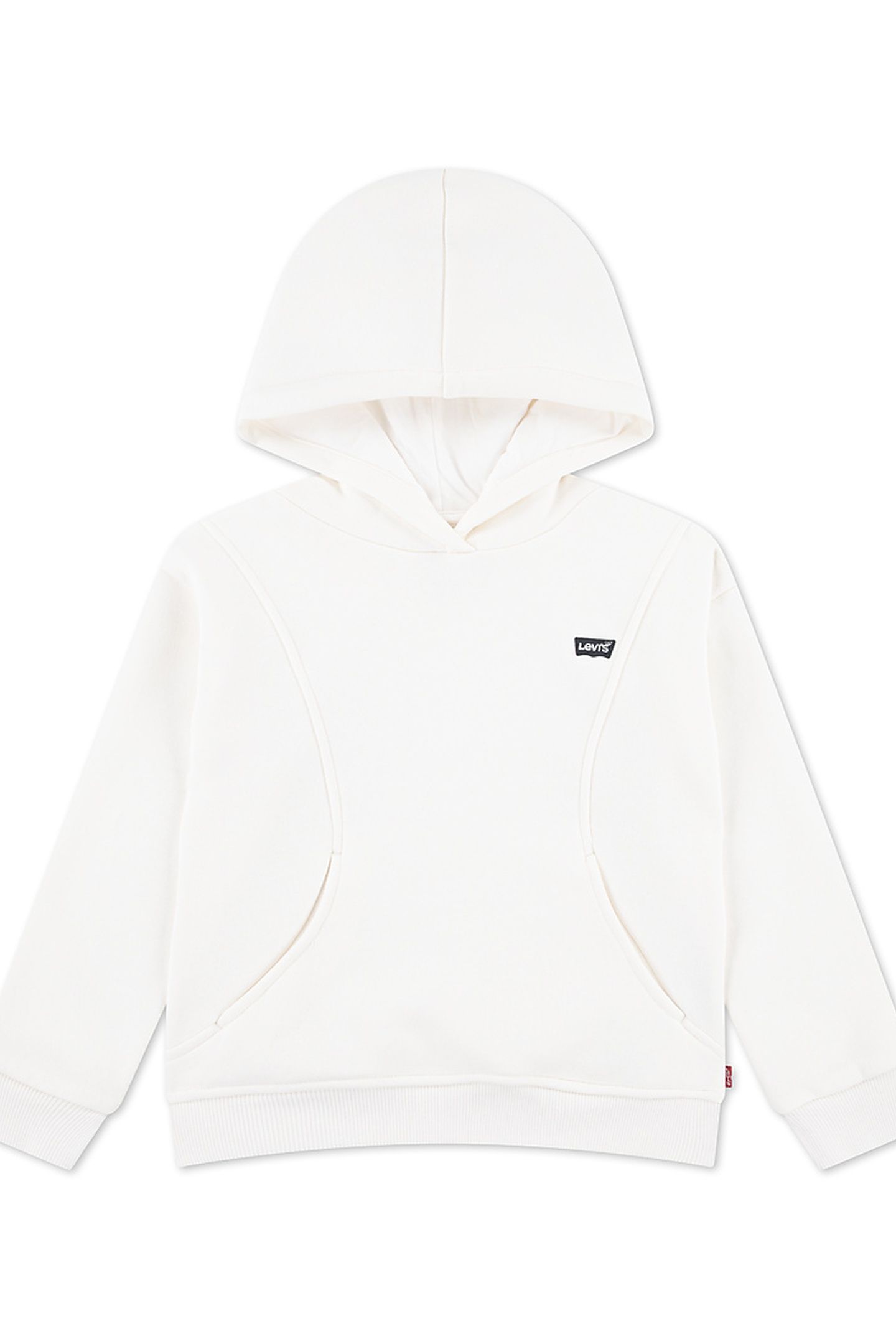 GIRLS BATWING PATCH HOODIE GARDENIA 1