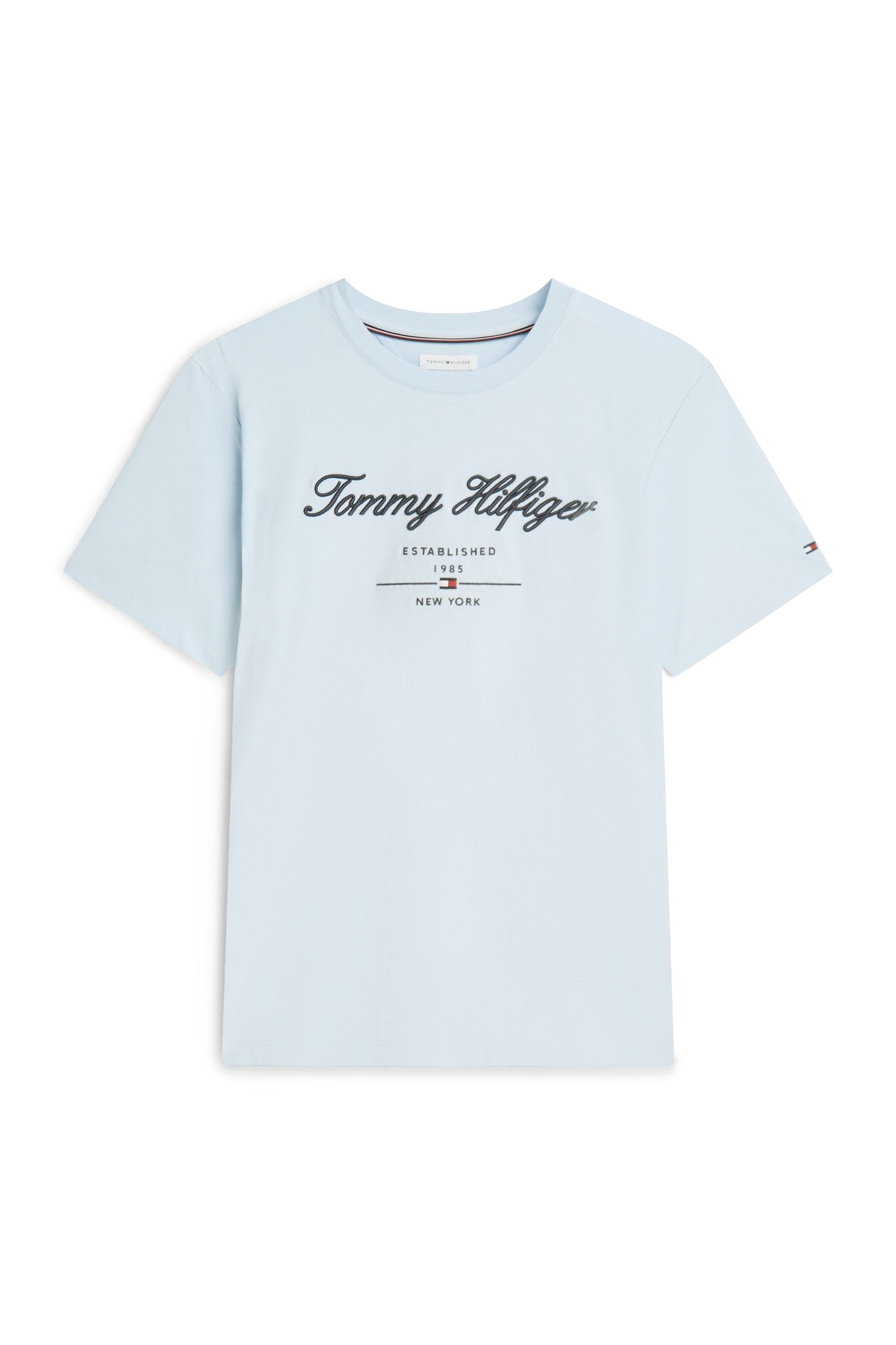 SCRIPT LOGO TEE BREEZY BLUE 4