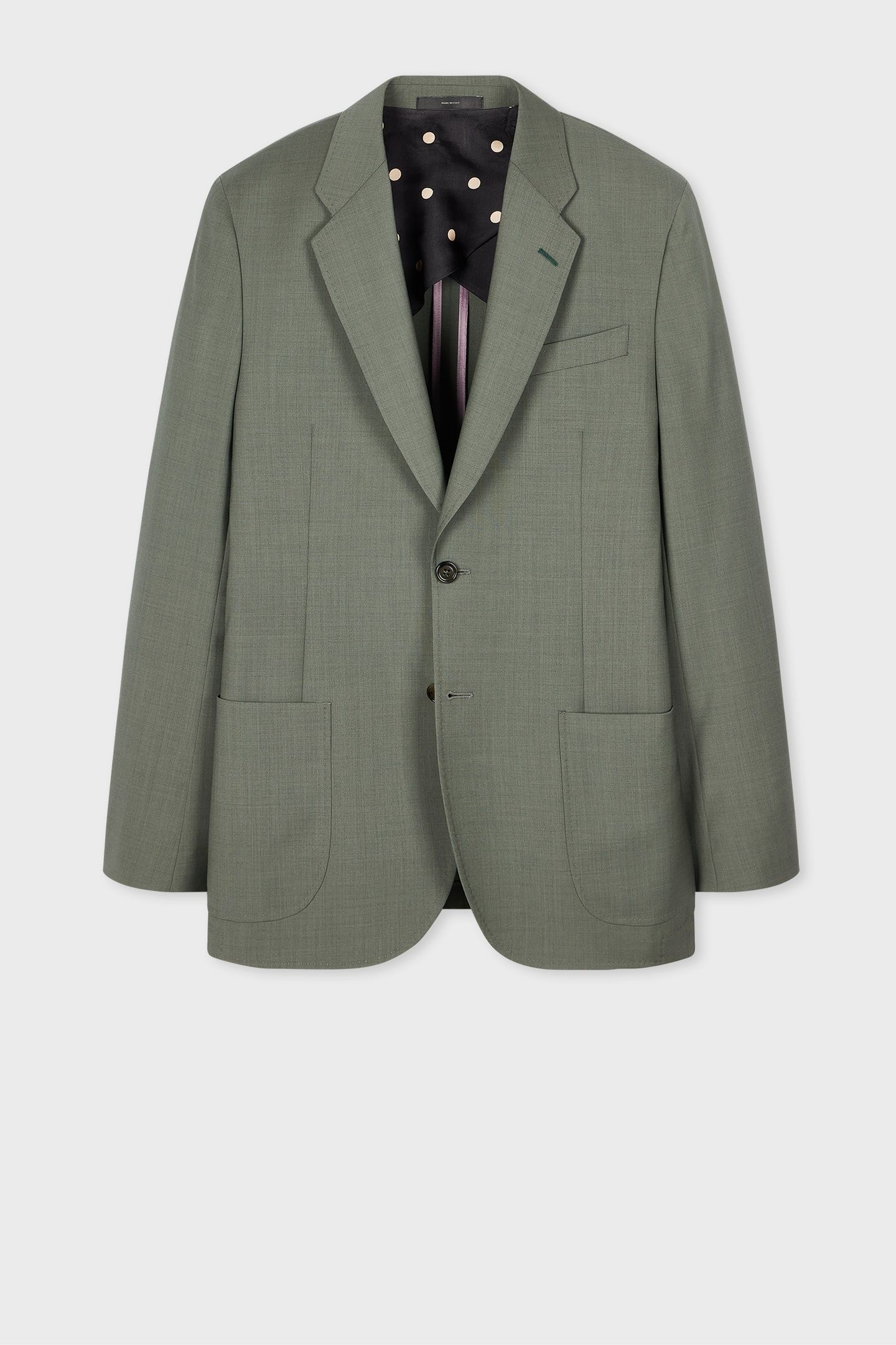 MENS 2 BUTTON JACKET PETROL GREEN 6