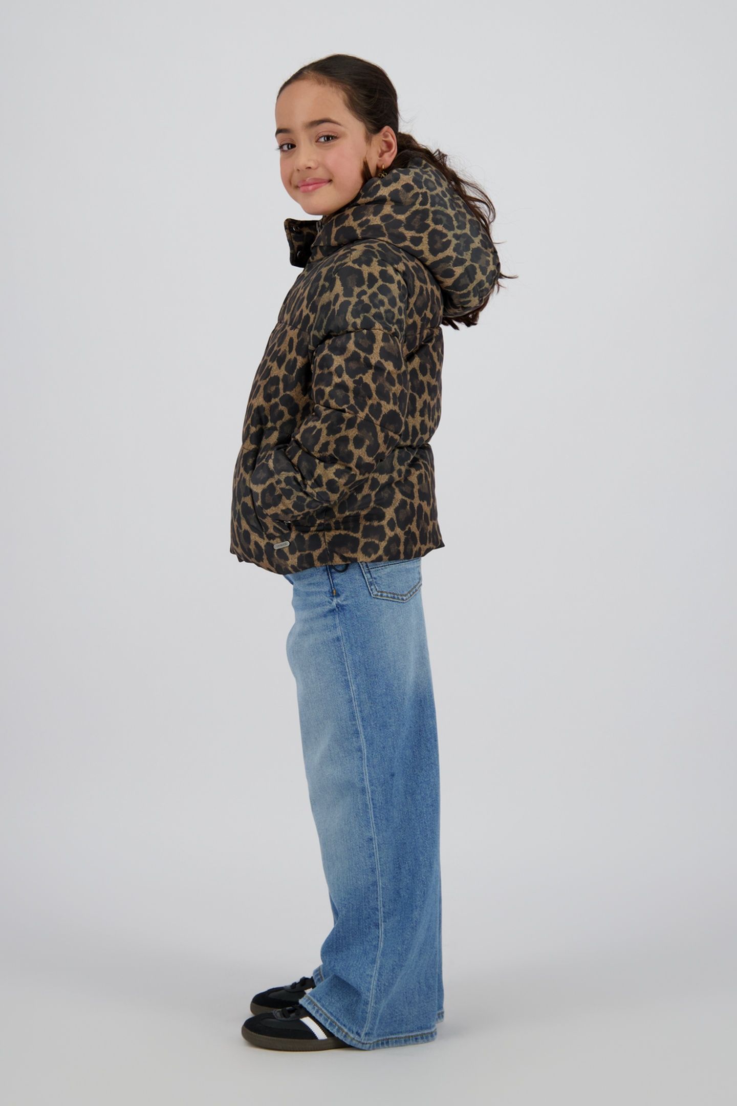 GIRLS TIGELLE JACKET OUTDOOR MULTICOLOR BROWN 3