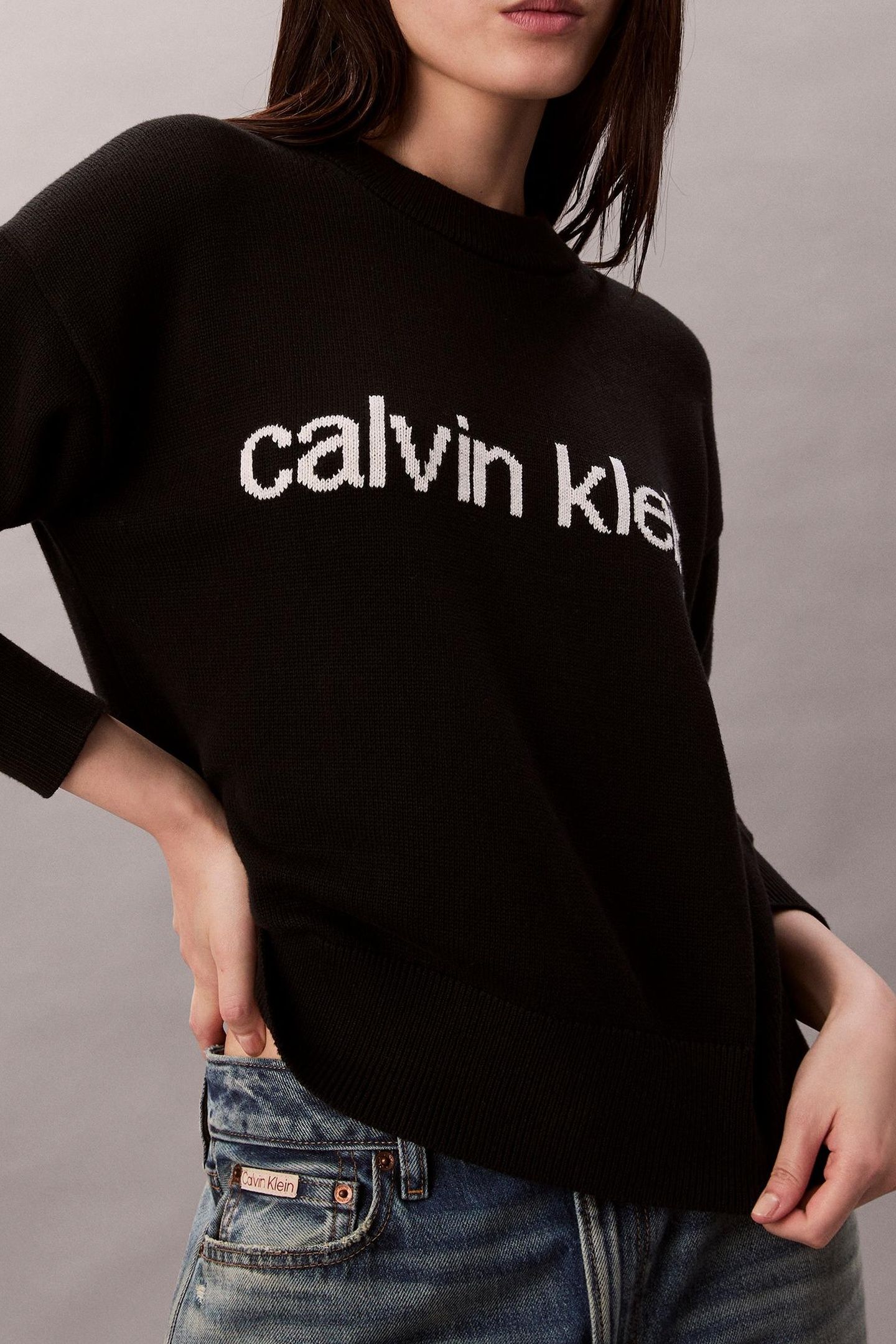 COTTON GRAPHIC PULLOVER BLACK 4