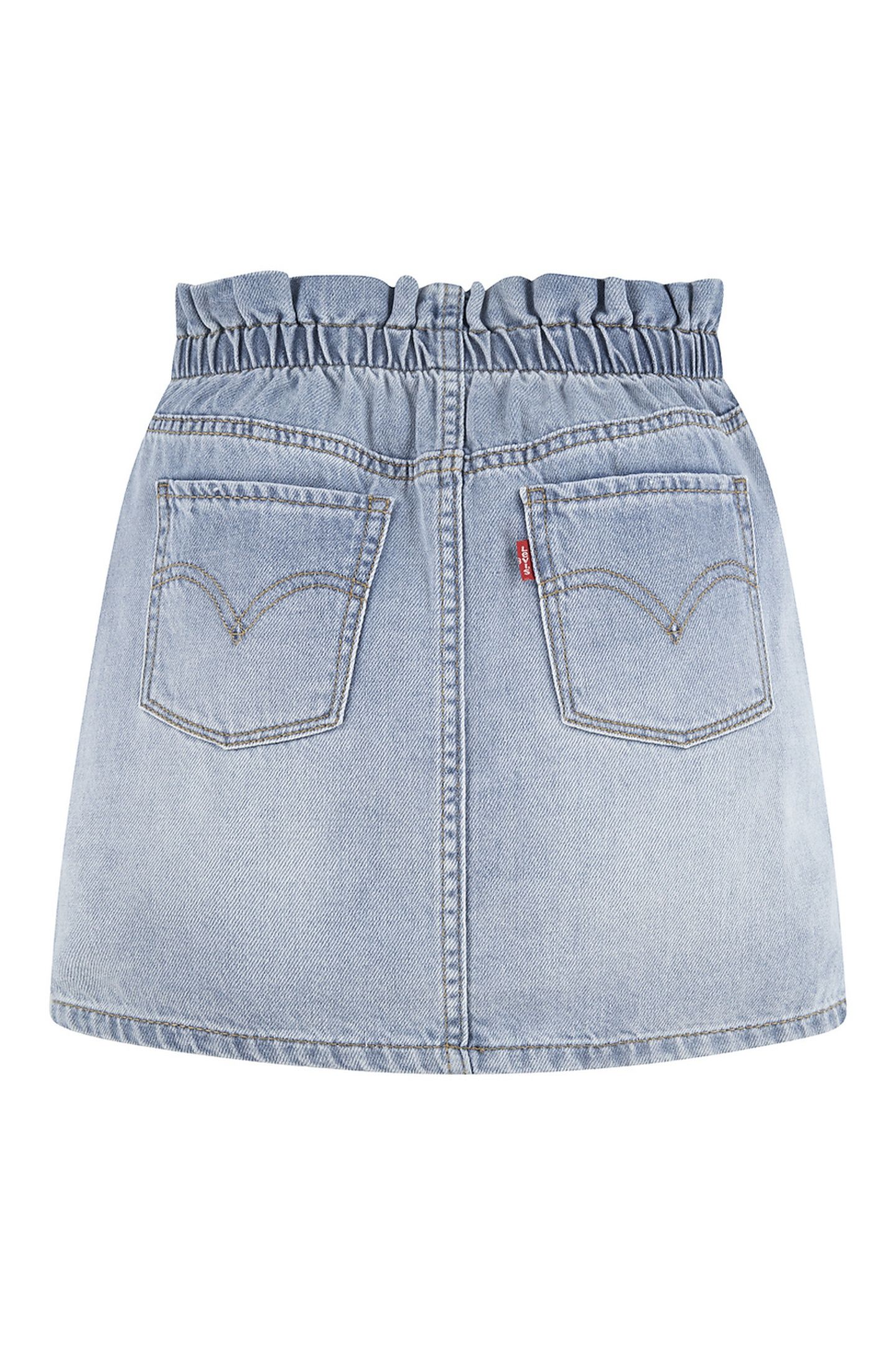 GIRLS HIGH RISE PULL-ON DENIM TOP LIGHT PEBBLE 2