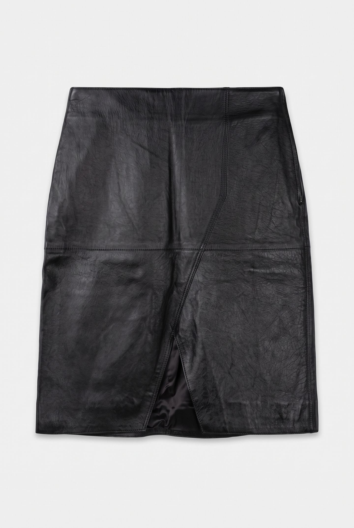 ST DAVINA LEATHER SKIRT BLACK 4