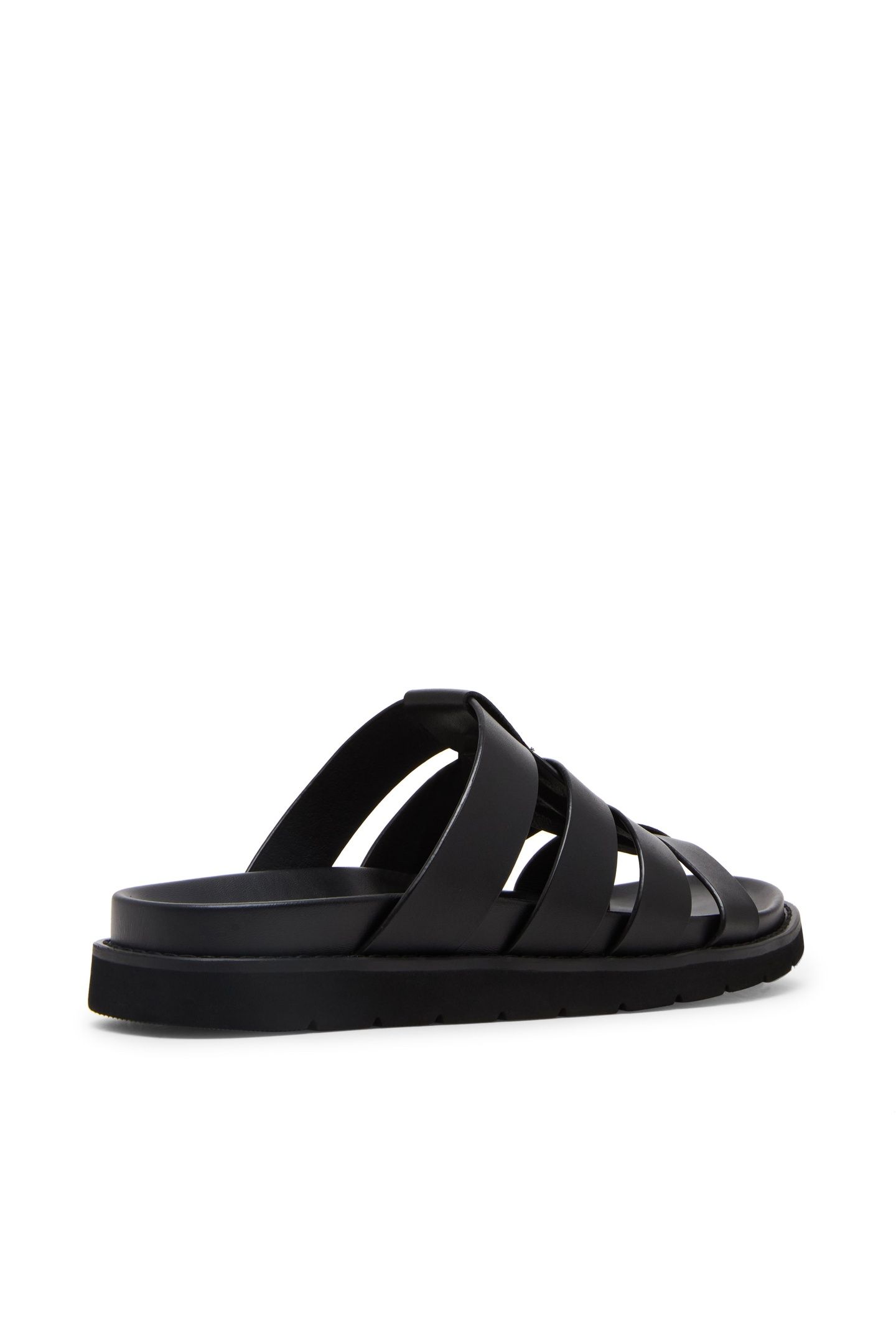 ANKARA SANDALS BLACK LEATHER 4