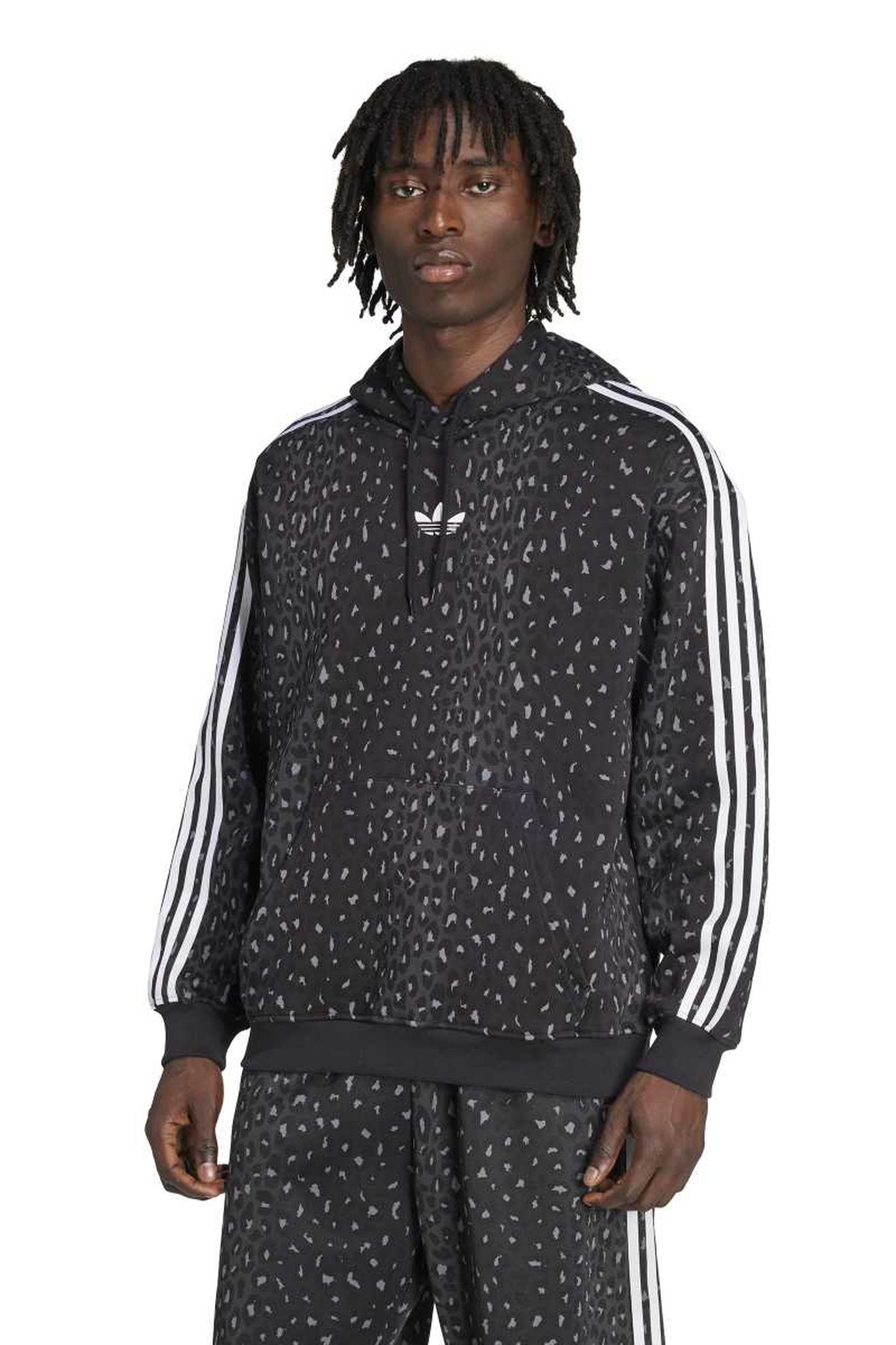 UNISEX GRAPHIC LOOSE HOODIE BLACK 1