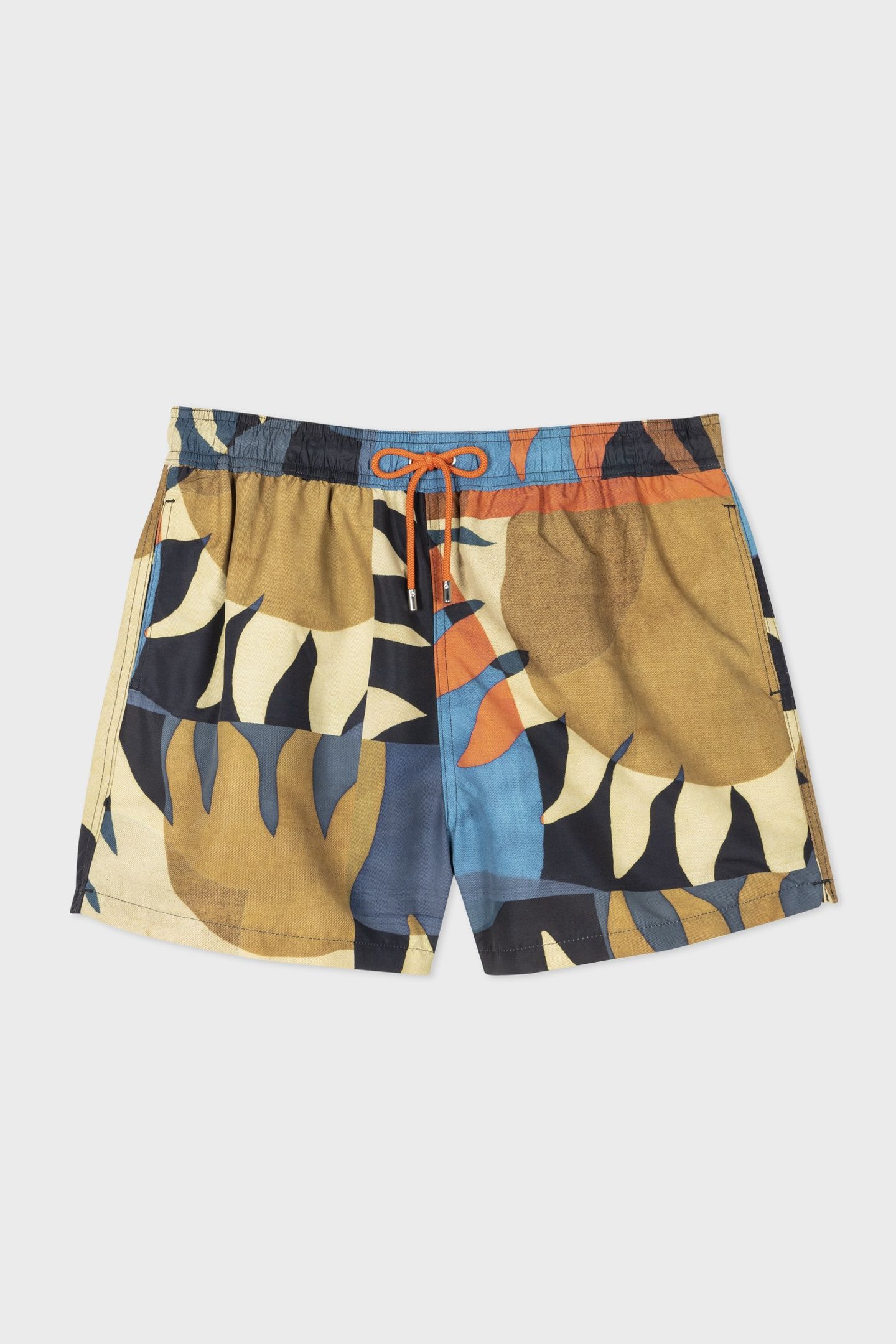 MEN SWIM SHORT SUN PRINT ORANGE 6