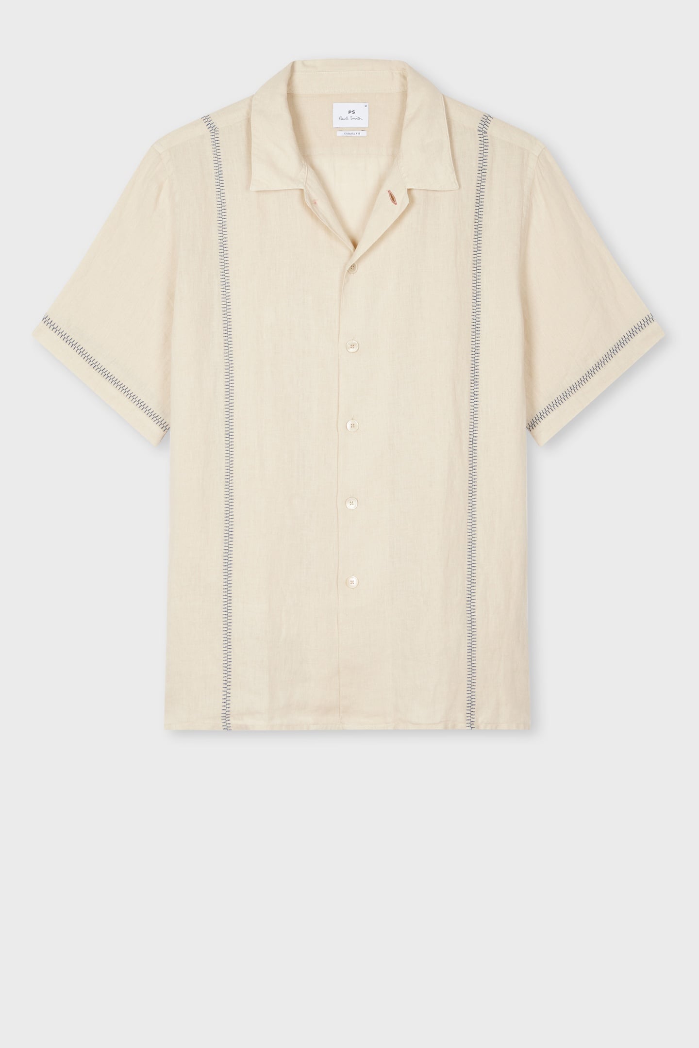 MENS SS CASUAL FIT SHIRT LIGHT BEIGE 1