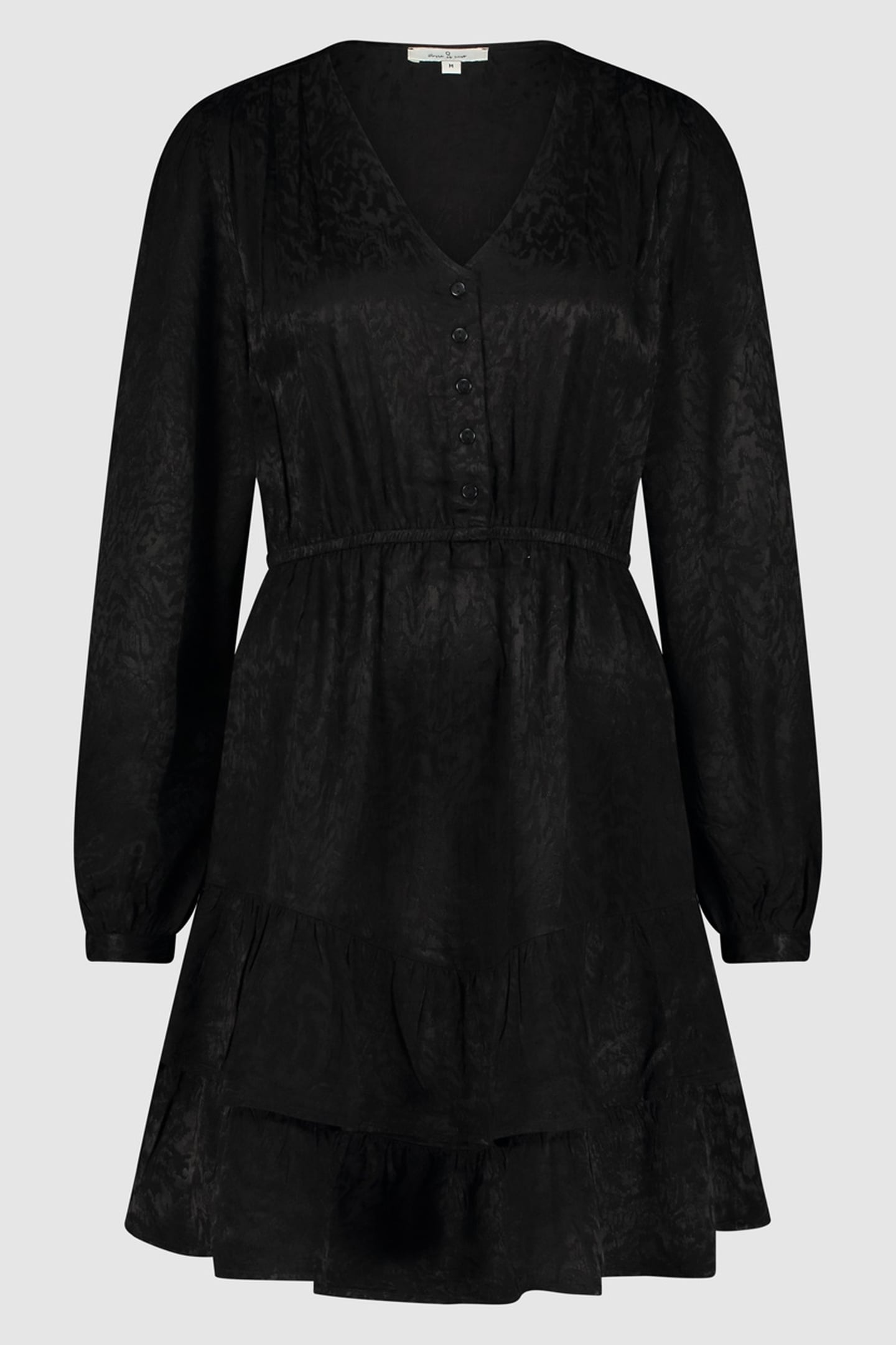 CASY DRESS REAL BLACK WAVY 1