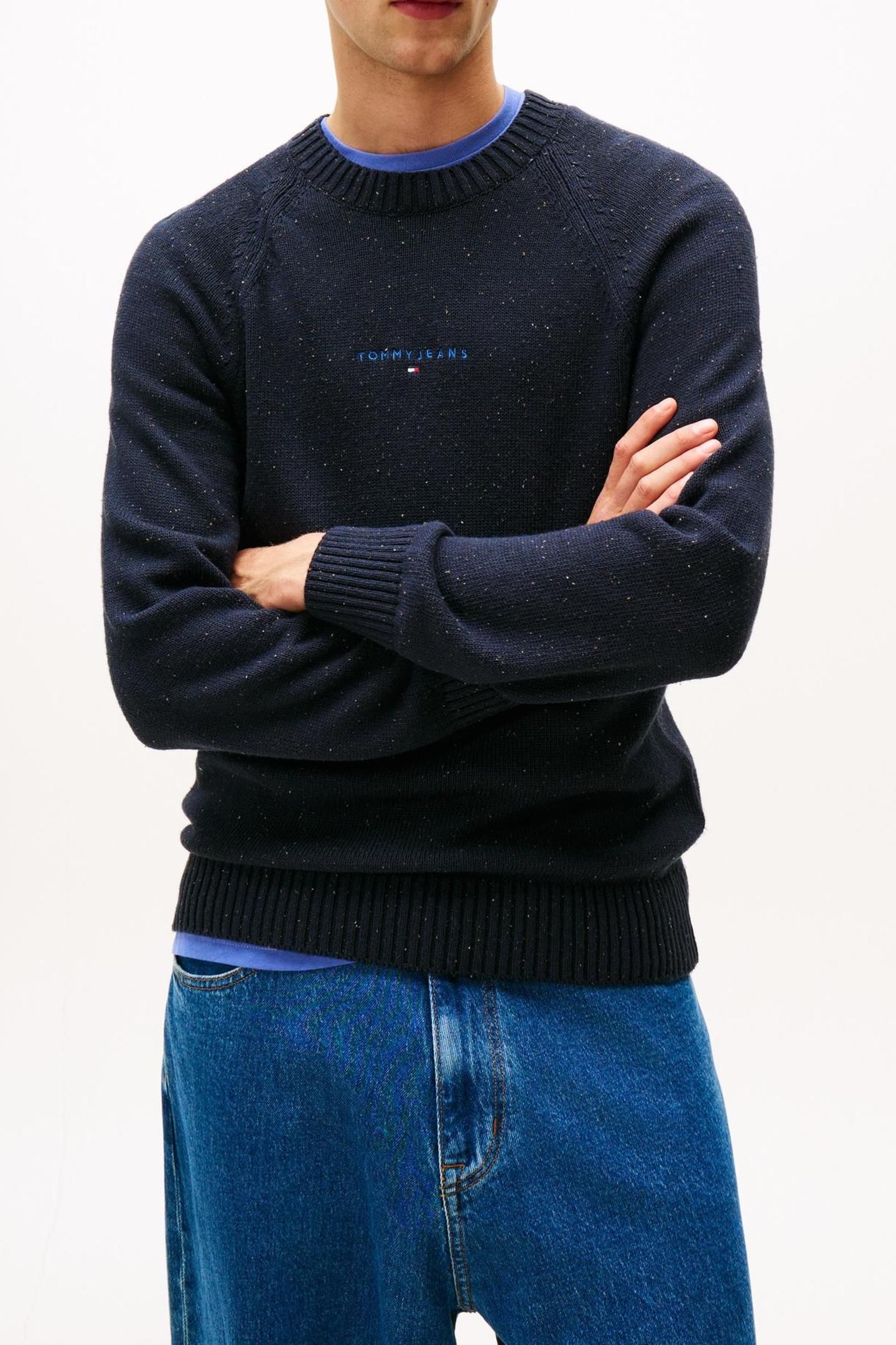 TJM SLIM LINEAR RAGLAN DARK NIGHT NAVY 1