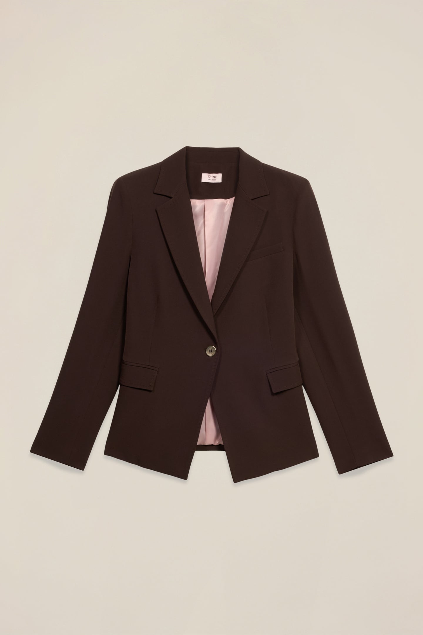 TECHNICAL FABRIC BLAZER BROWN 4