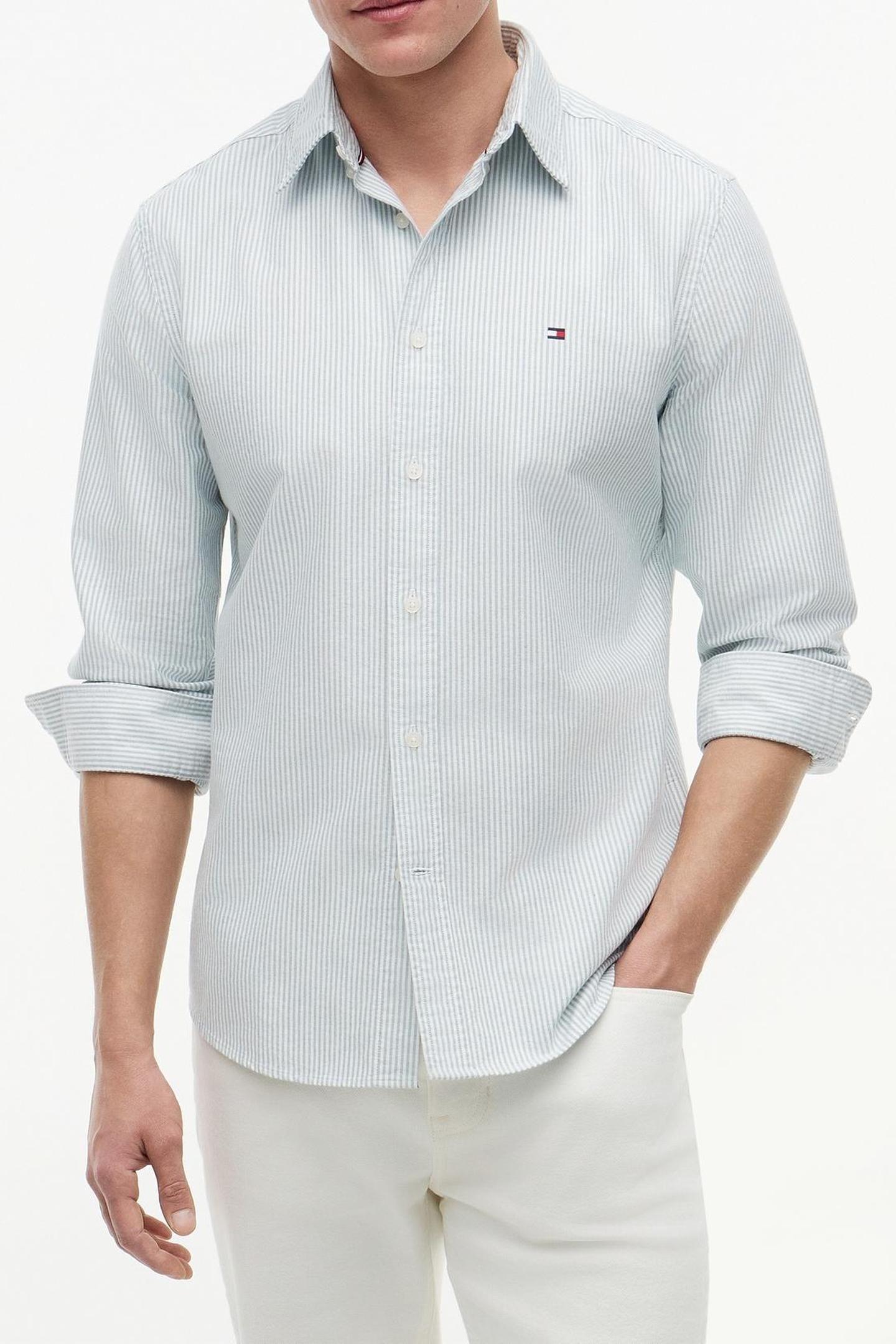 HERITAGE OXFORD STRIPE ORNAMENTAL GREEN/STRIPE 1