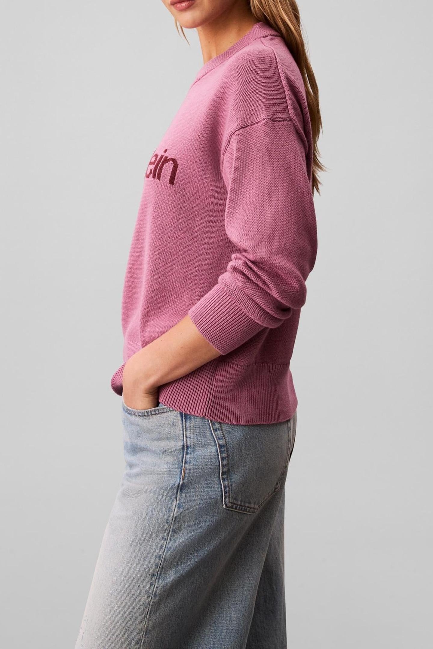 COTTON GRAPHIC PULLOVER BORDEAUX 4