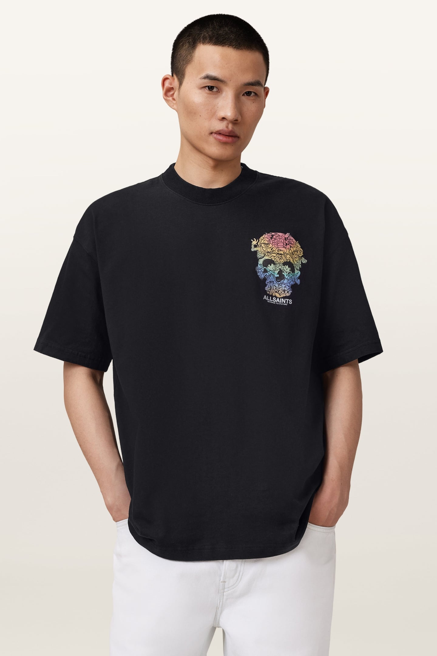 TRANCE SS CREW WASHED BLACK 2