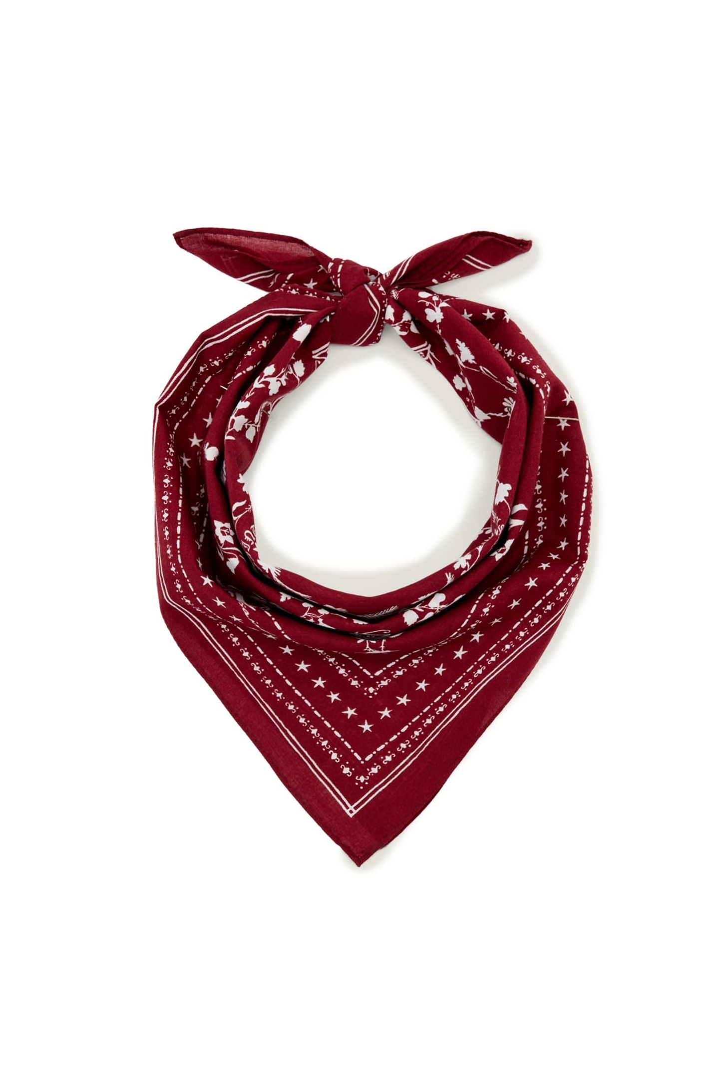 FLEUR COTTON BANDANA RASPBERRY PINK 1