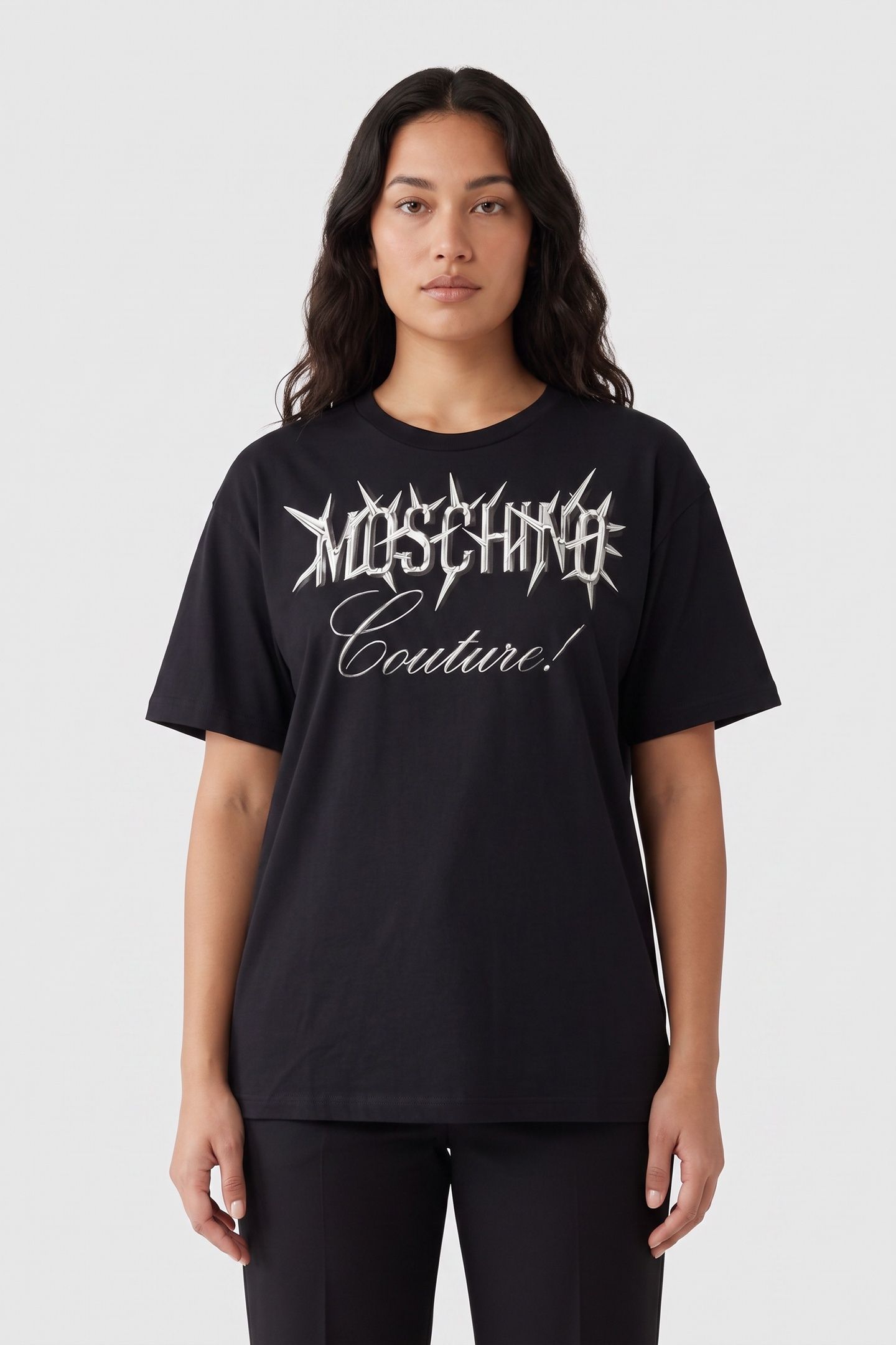 PUNK COUTURE ORGANIC JERSEY T-SHIRT BLACK 1