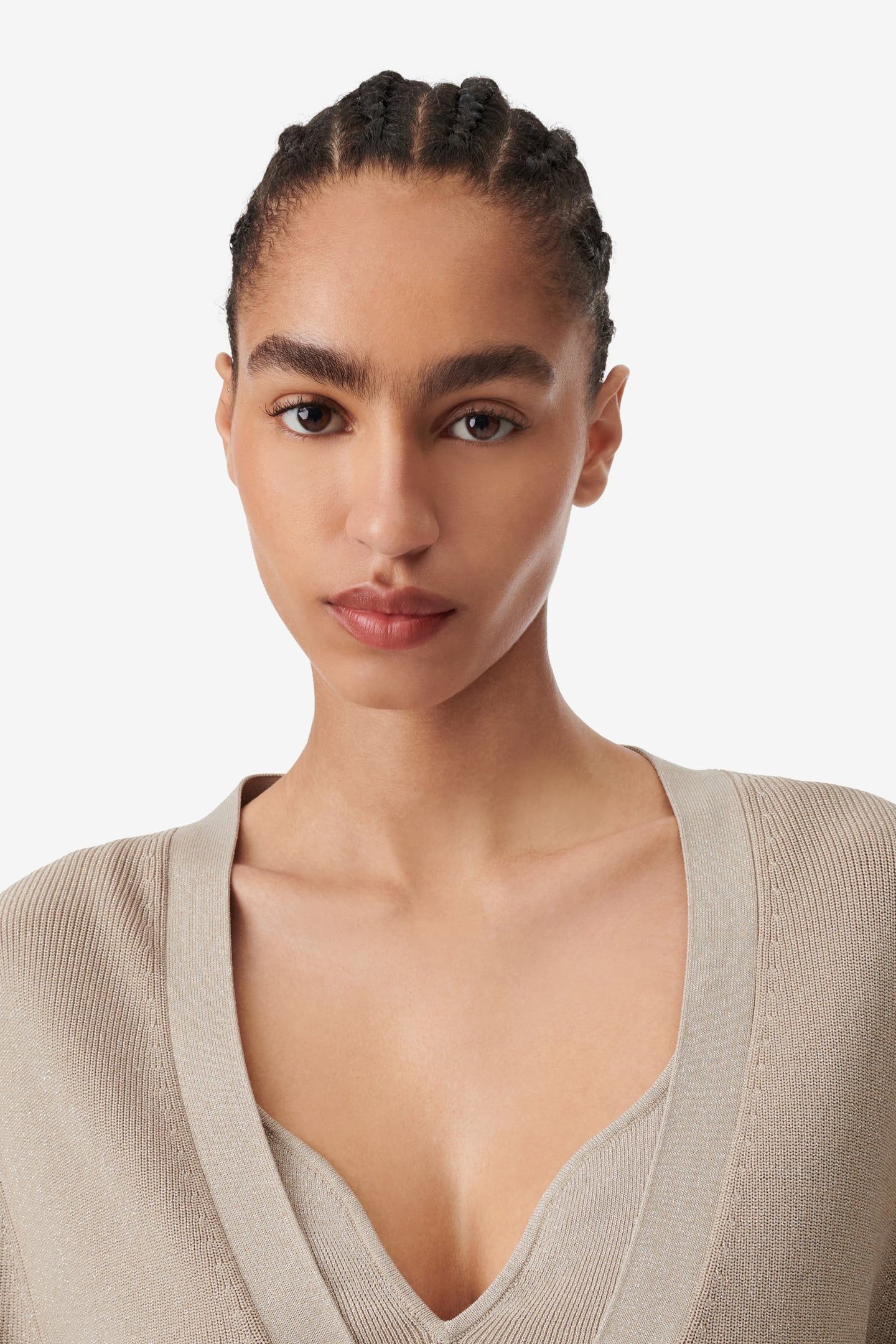 ALEA SWEATER BEIGE LUREX SILVER 5