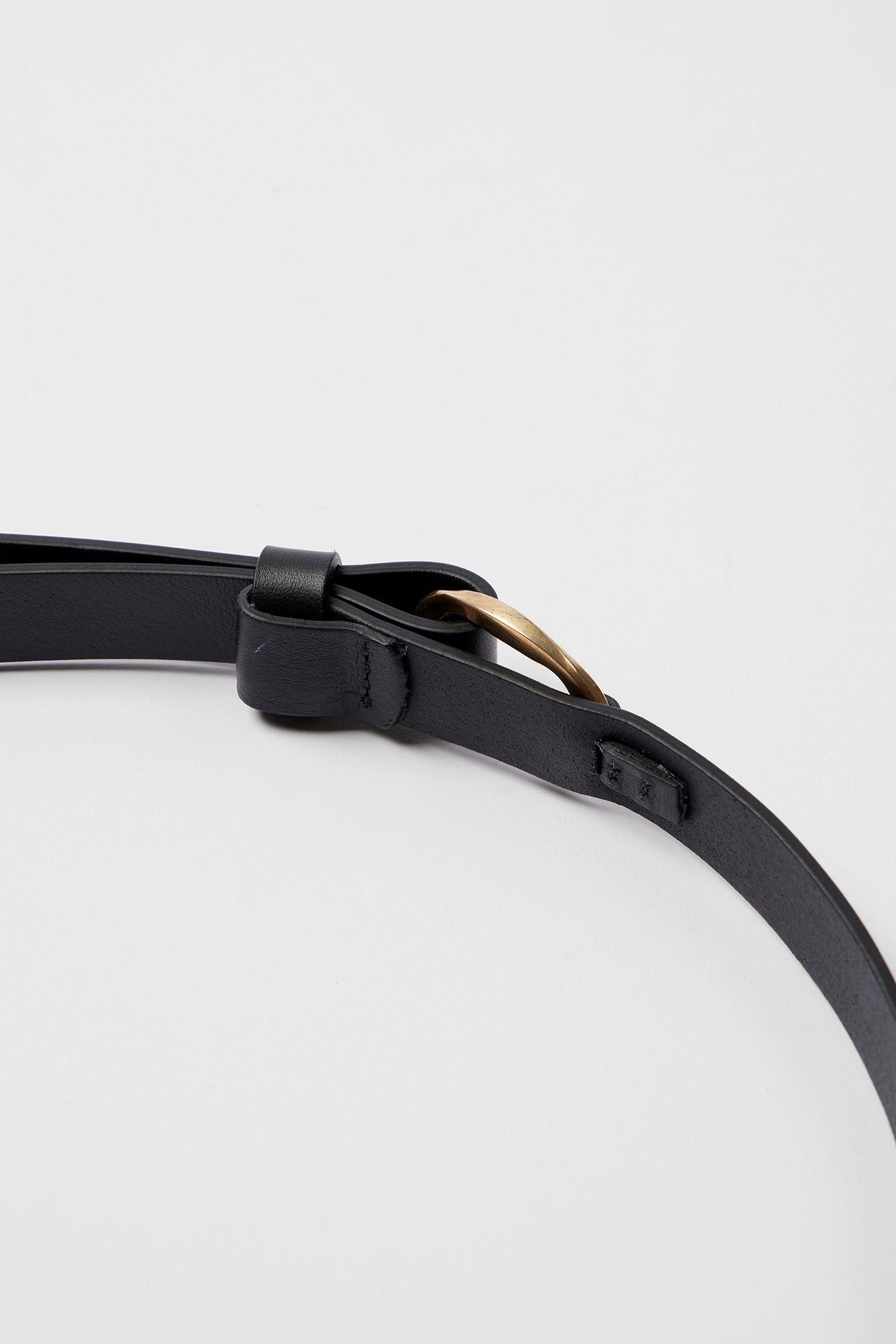 WOMEN BELT TWIST RING BLACK 8
