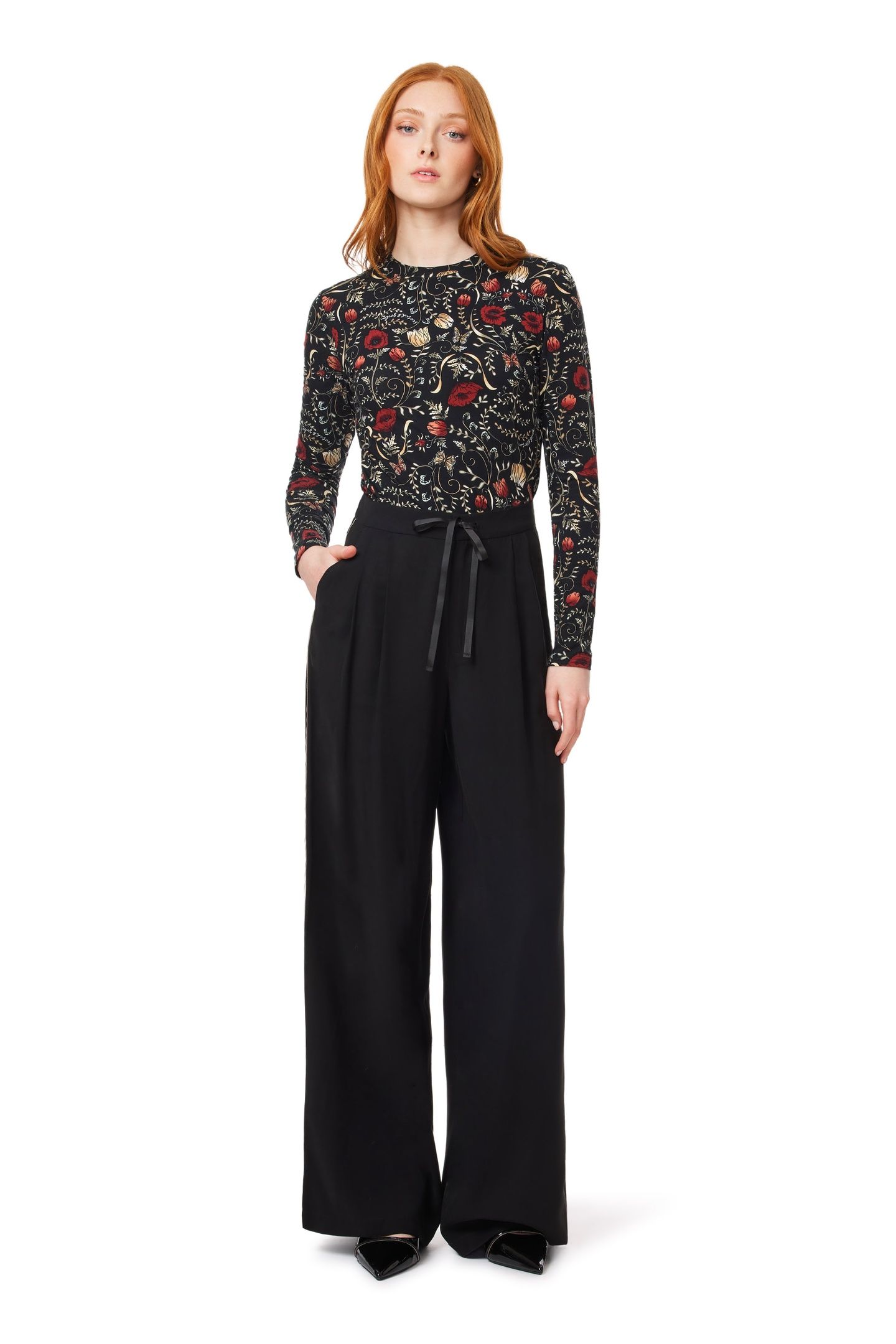WIDE LAG PANT WITH TIE SCARAB 4