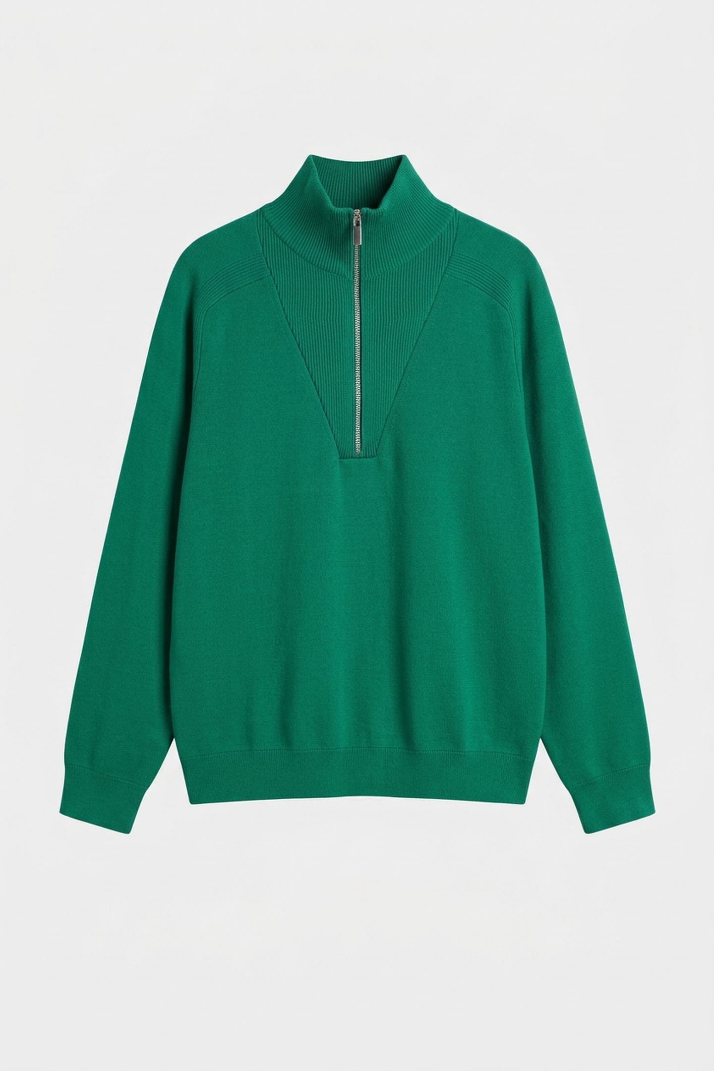 LS SNOWY TECH KNIT SWEATER DECO GREEN 3