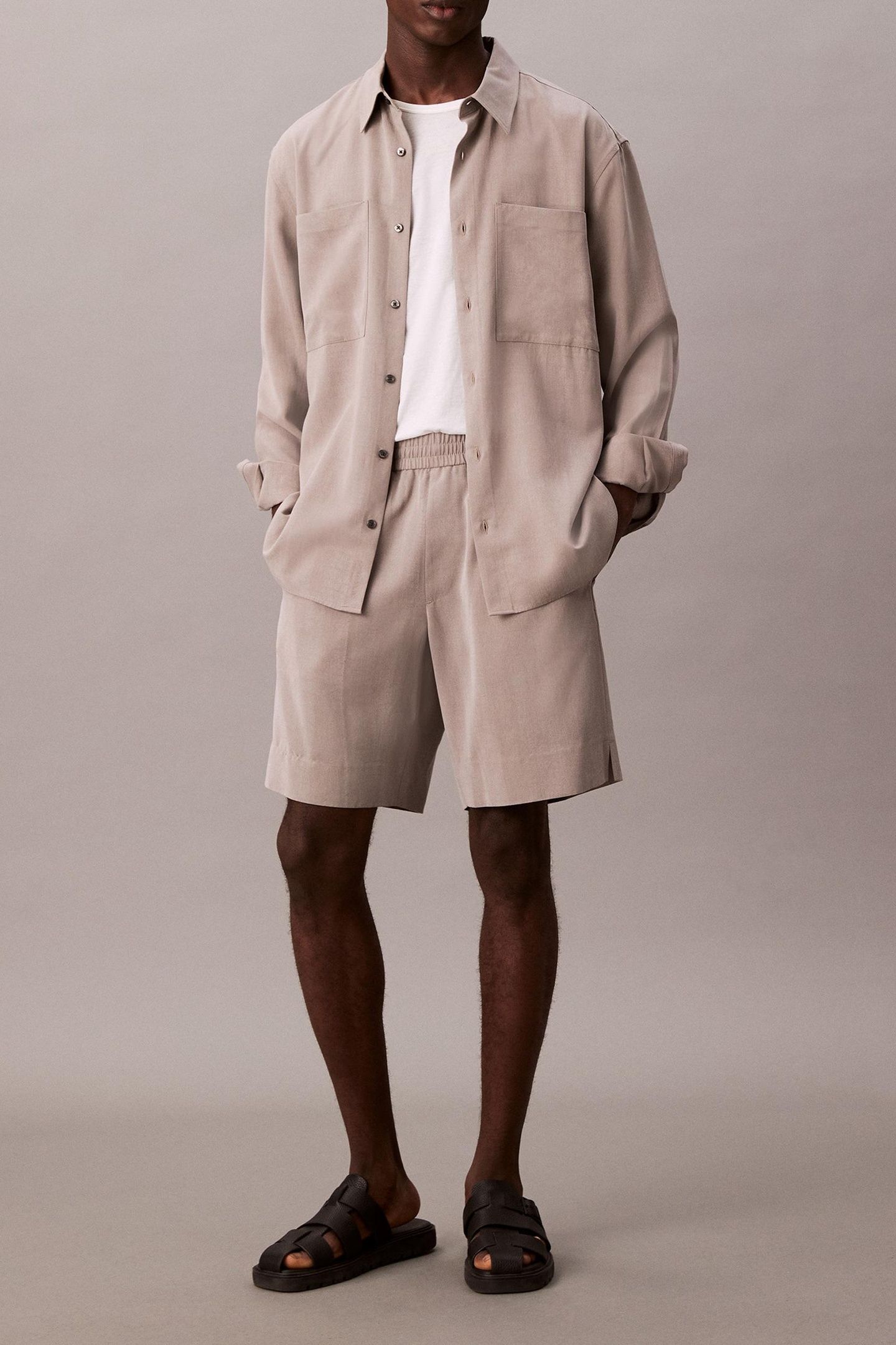 LS DRAPEY RELAXED SHIRT STEEPLE GRAY 3
