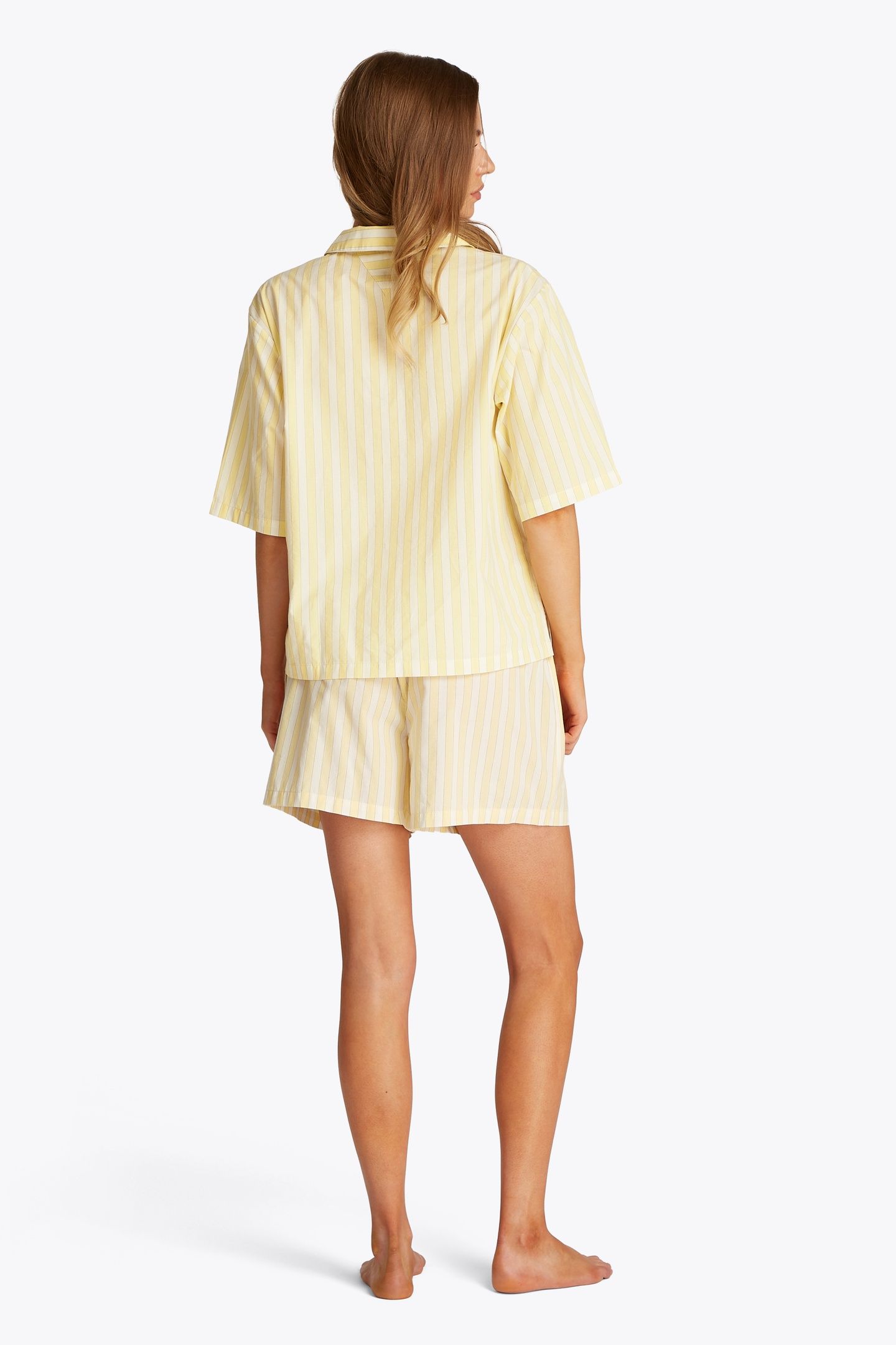 SS POPLIN SHIRT SHIRTING STRIPE CITRONELLA 3