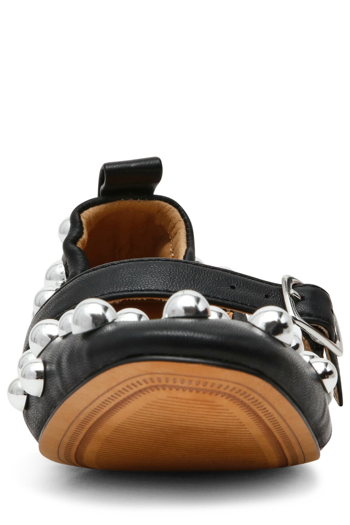 SUNRAYS FLAT SHOES BLACK LEATHER 6
