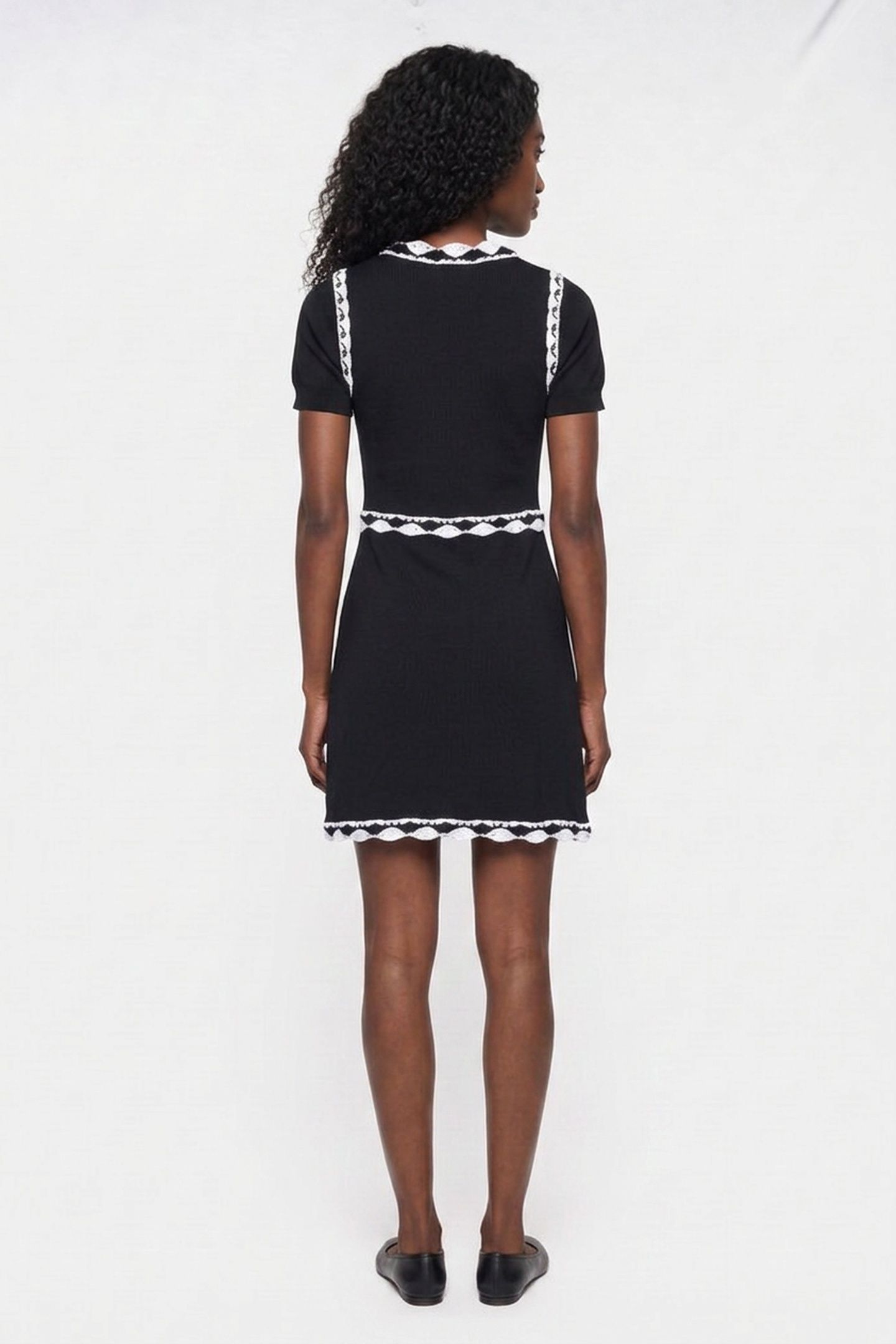 KNIT DRESS BLACK 2
