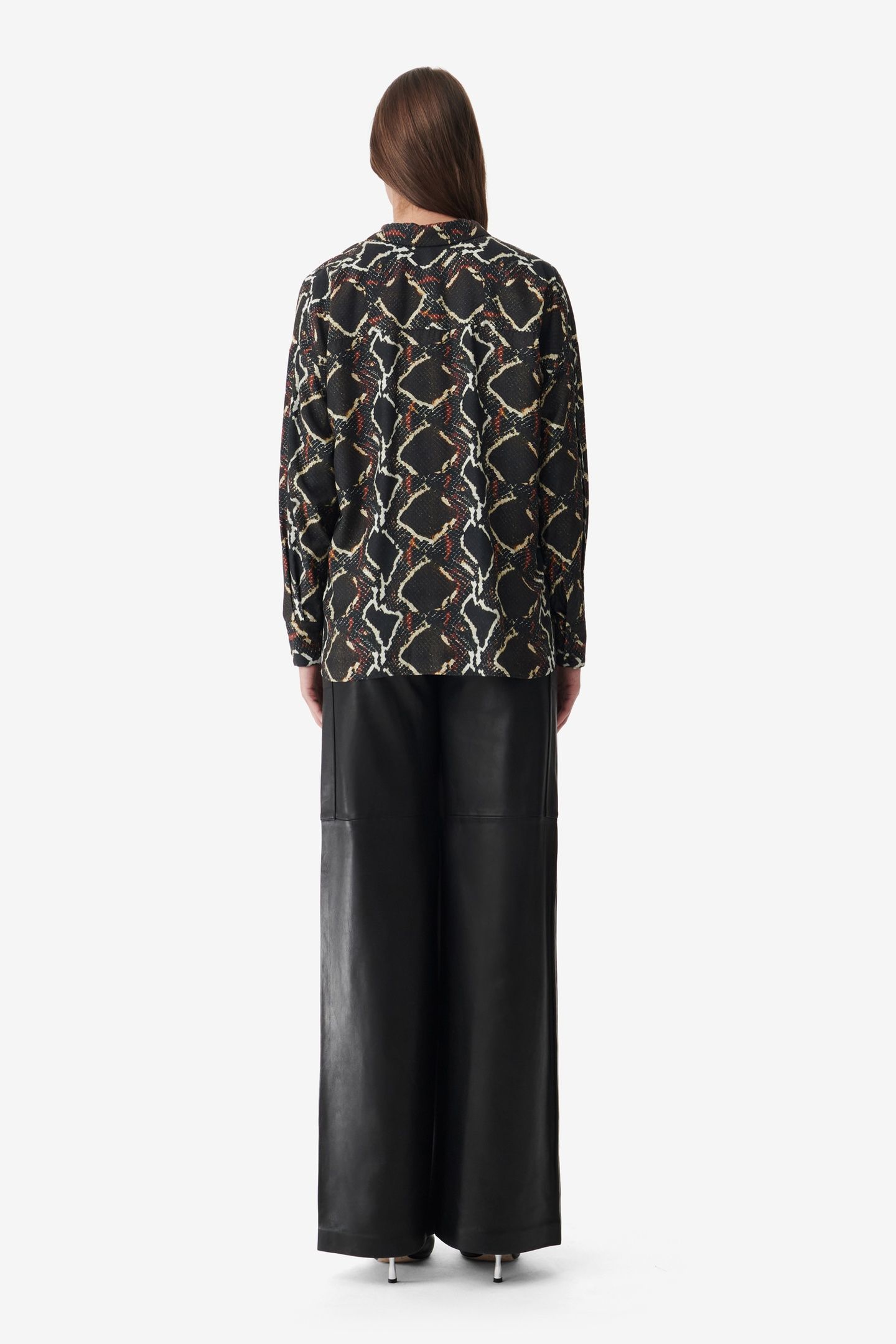 AMBRINE SHIRT BLACK/BROWN 2