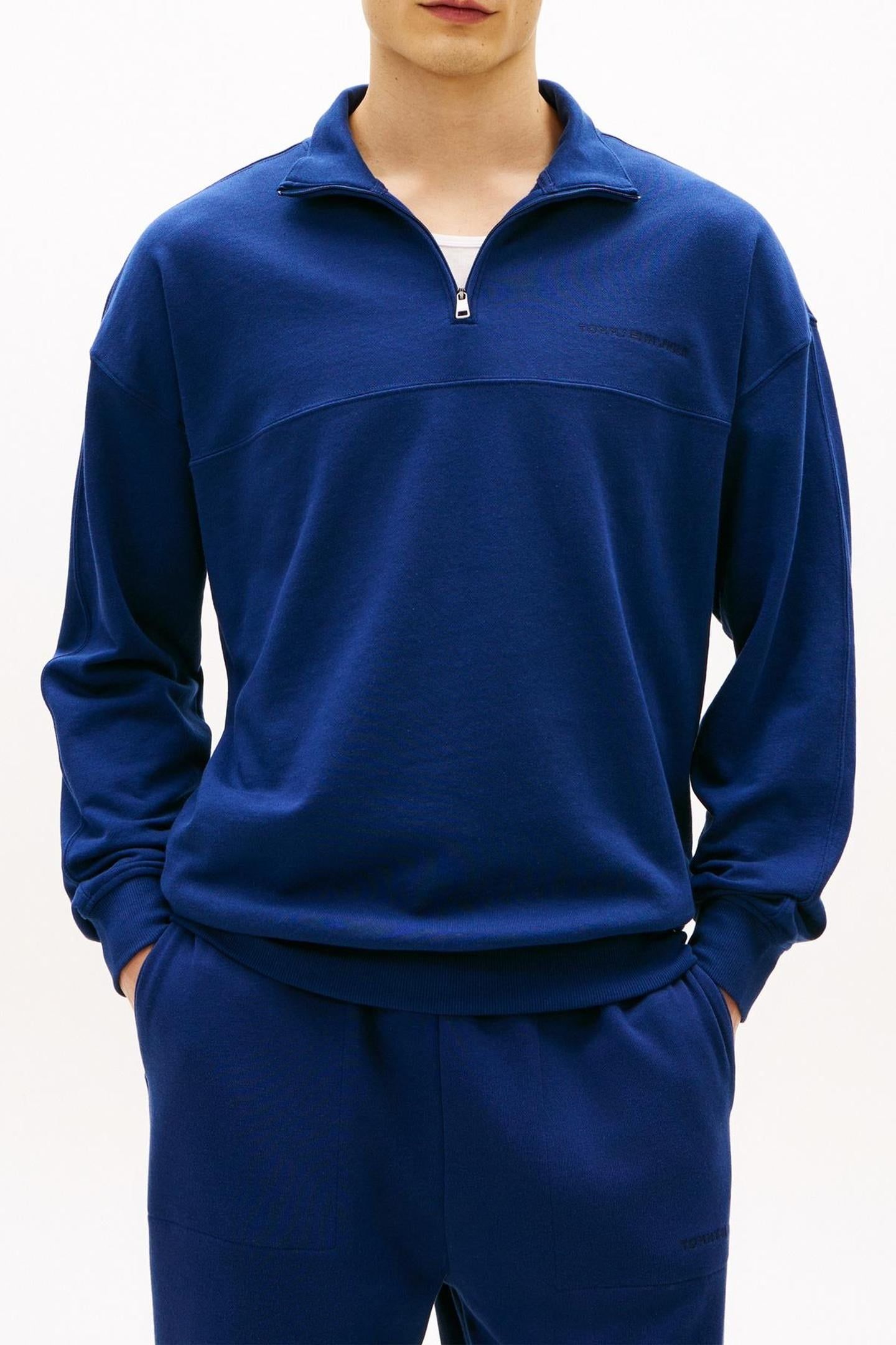 HALF ZIP PREPPY NAVY 1