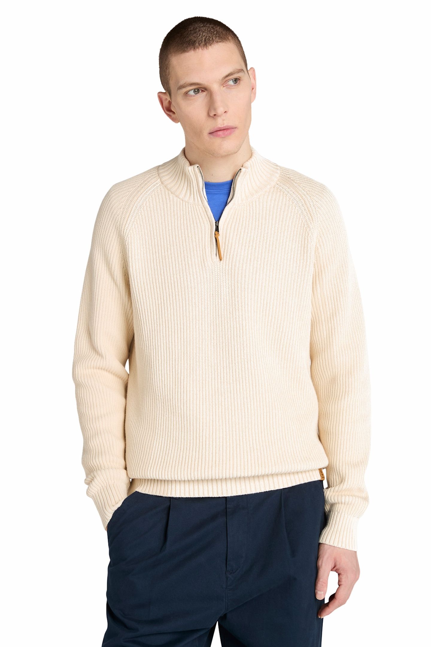 WILLIAMS RIVER TEXTURED 1/4 ZIP SWETAER ANGORA 1