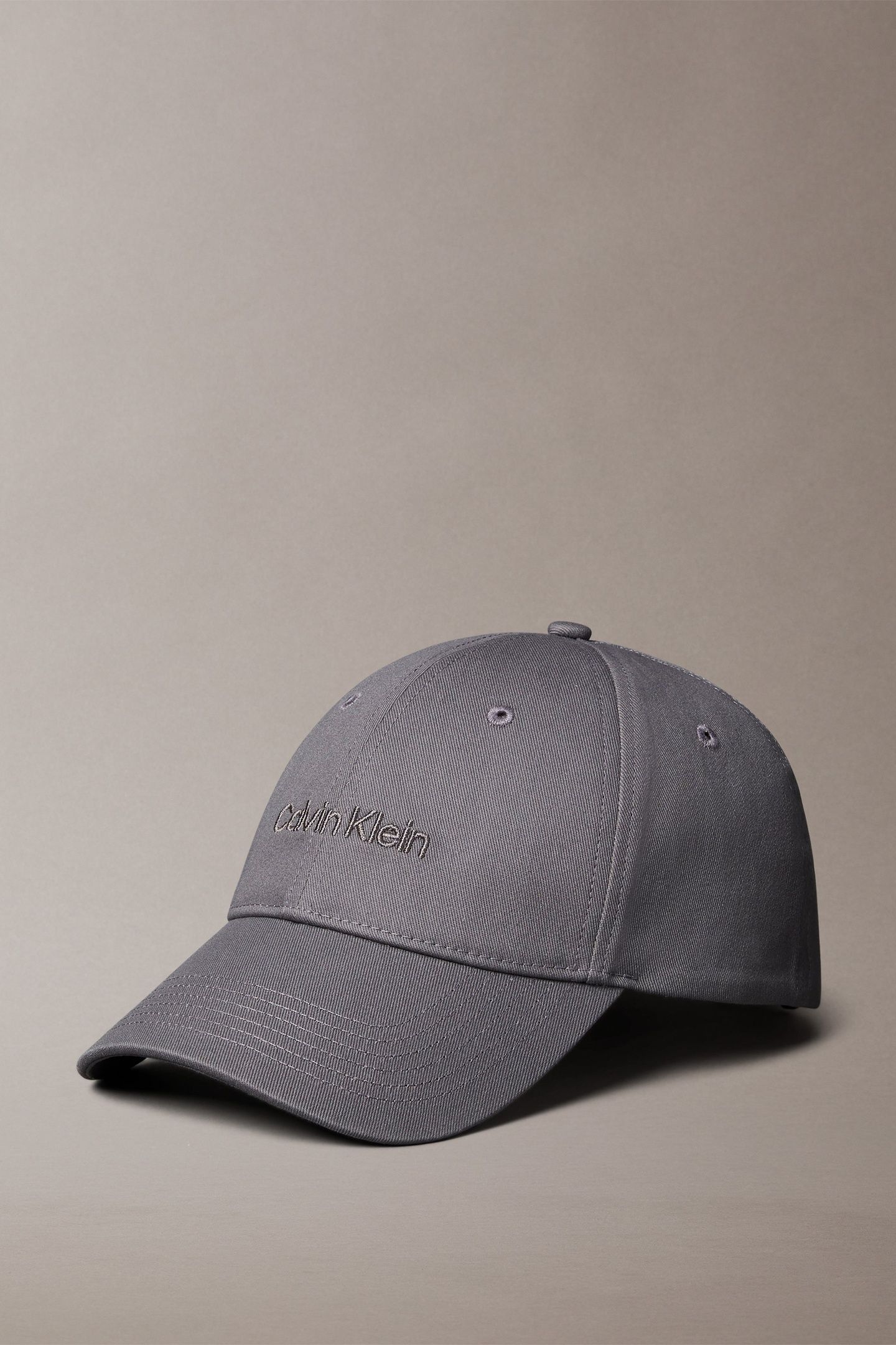 LOGO EMBROIDERY BASEBALL CAP GRANITE GRAY 1