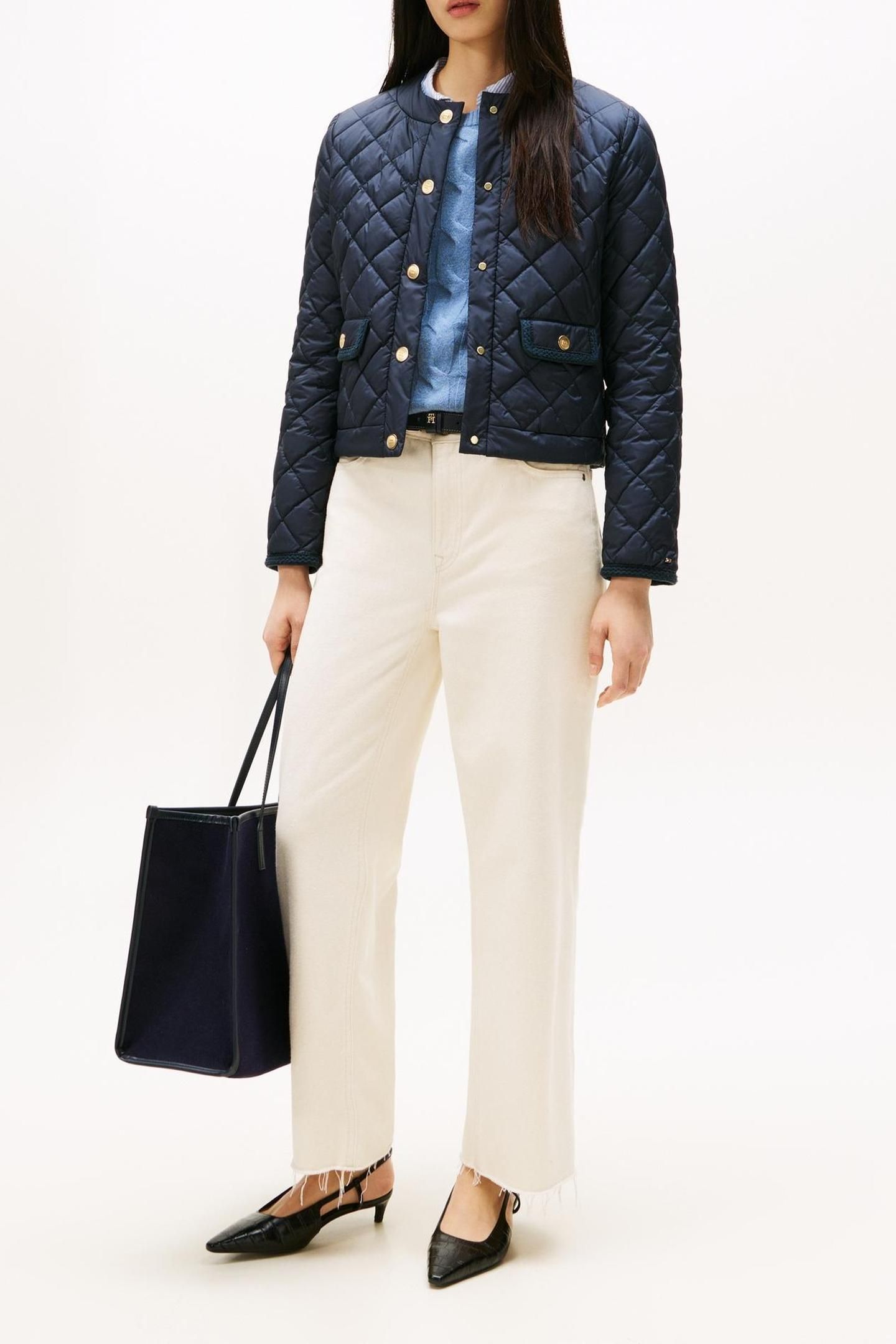 G/BUTTON QUILTED REG DARK NIGHT NAVY 2