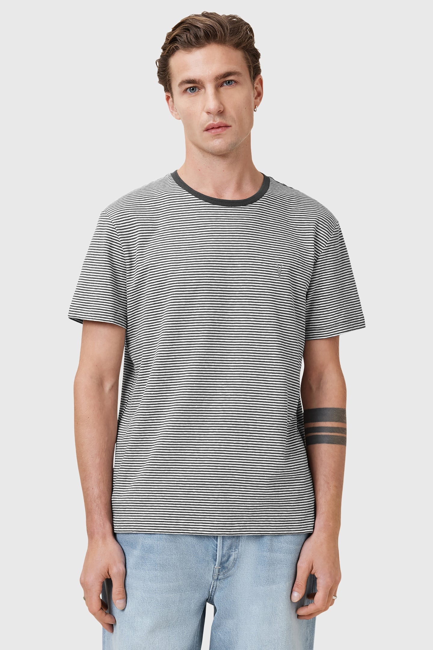 DILLON SS CREW CHALK WHITE/GREY 2