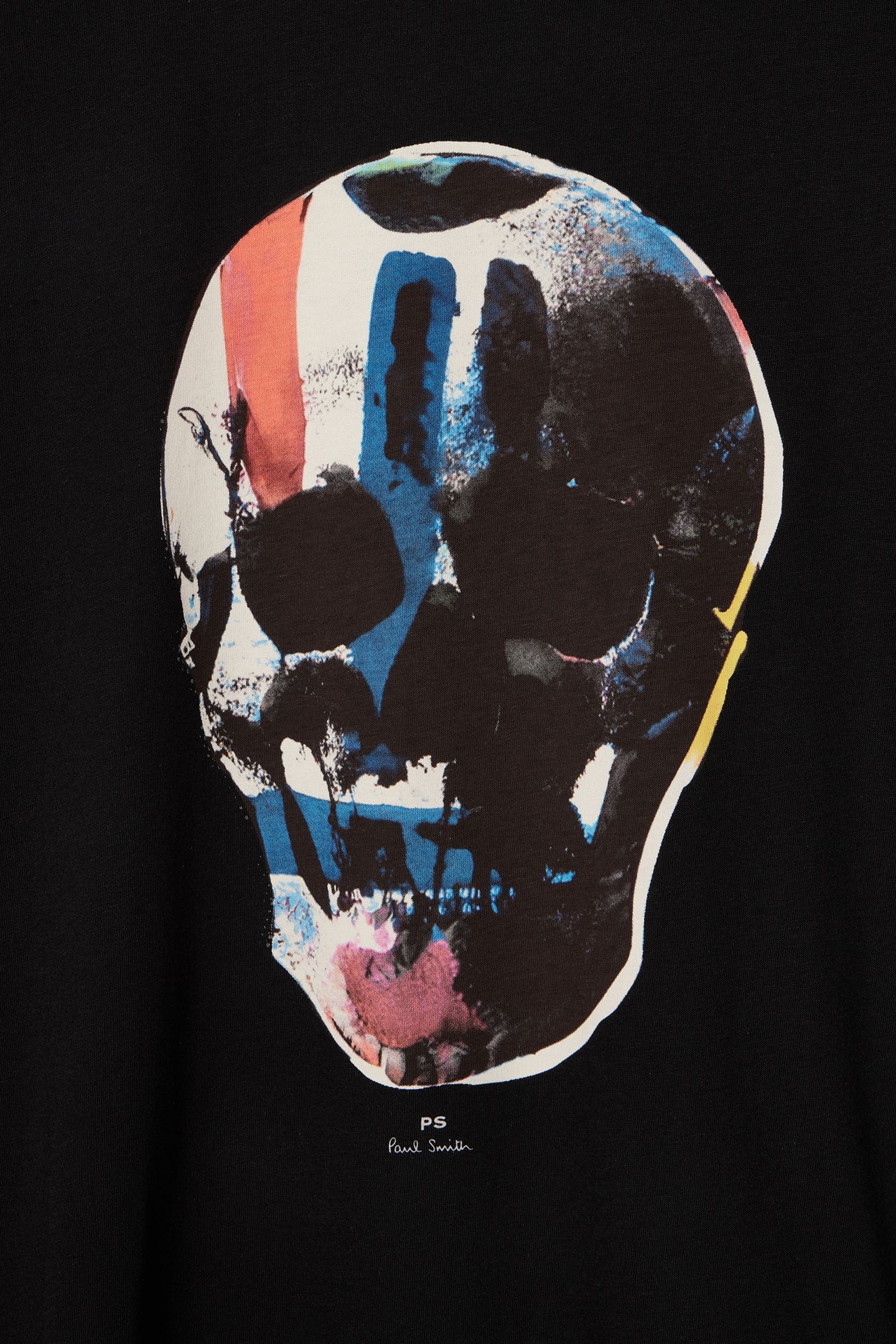 MENS REG FIT SS T SHIRT SKULL RED BLUE BLACK 3