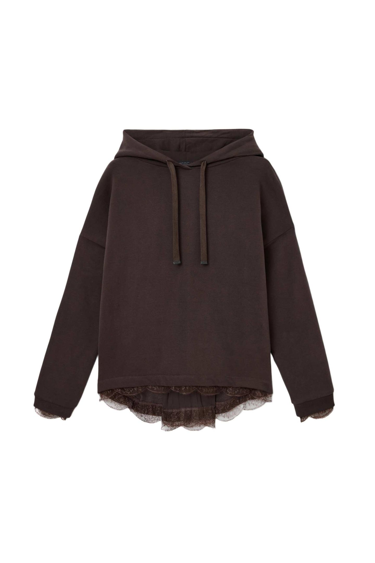 NIA LACE HOODY BOTTLE BROWN 4