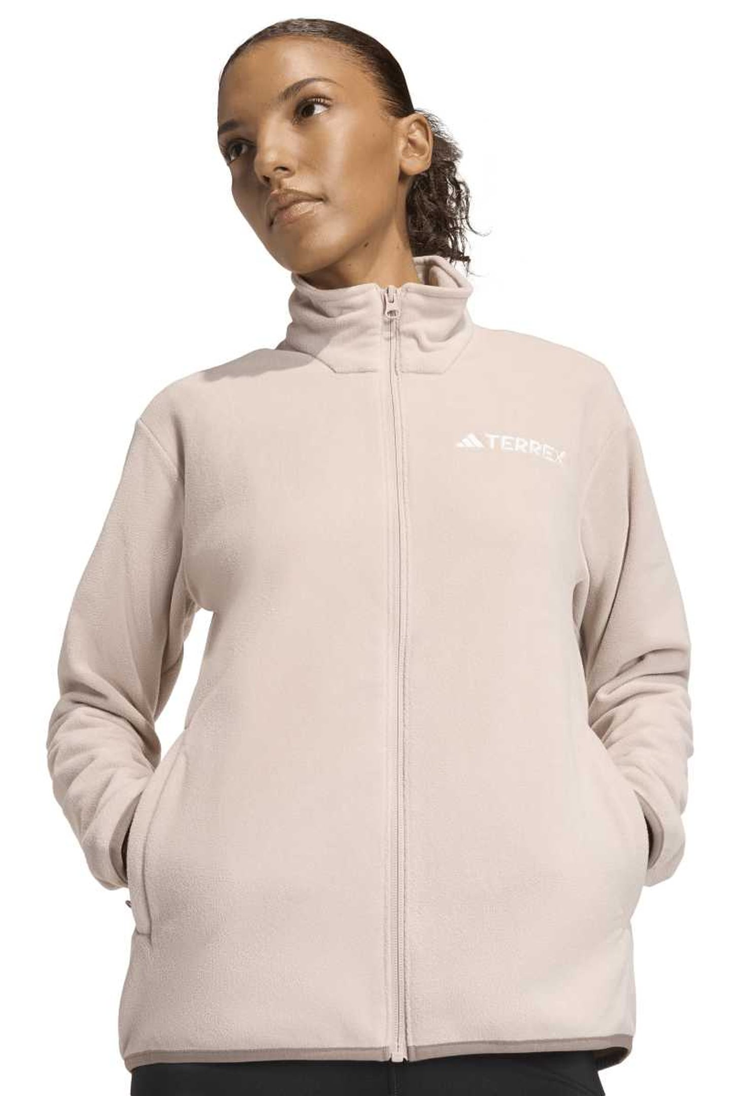W MT ESSENTIAL FLEECE JACKET WONDER TAUPE 6