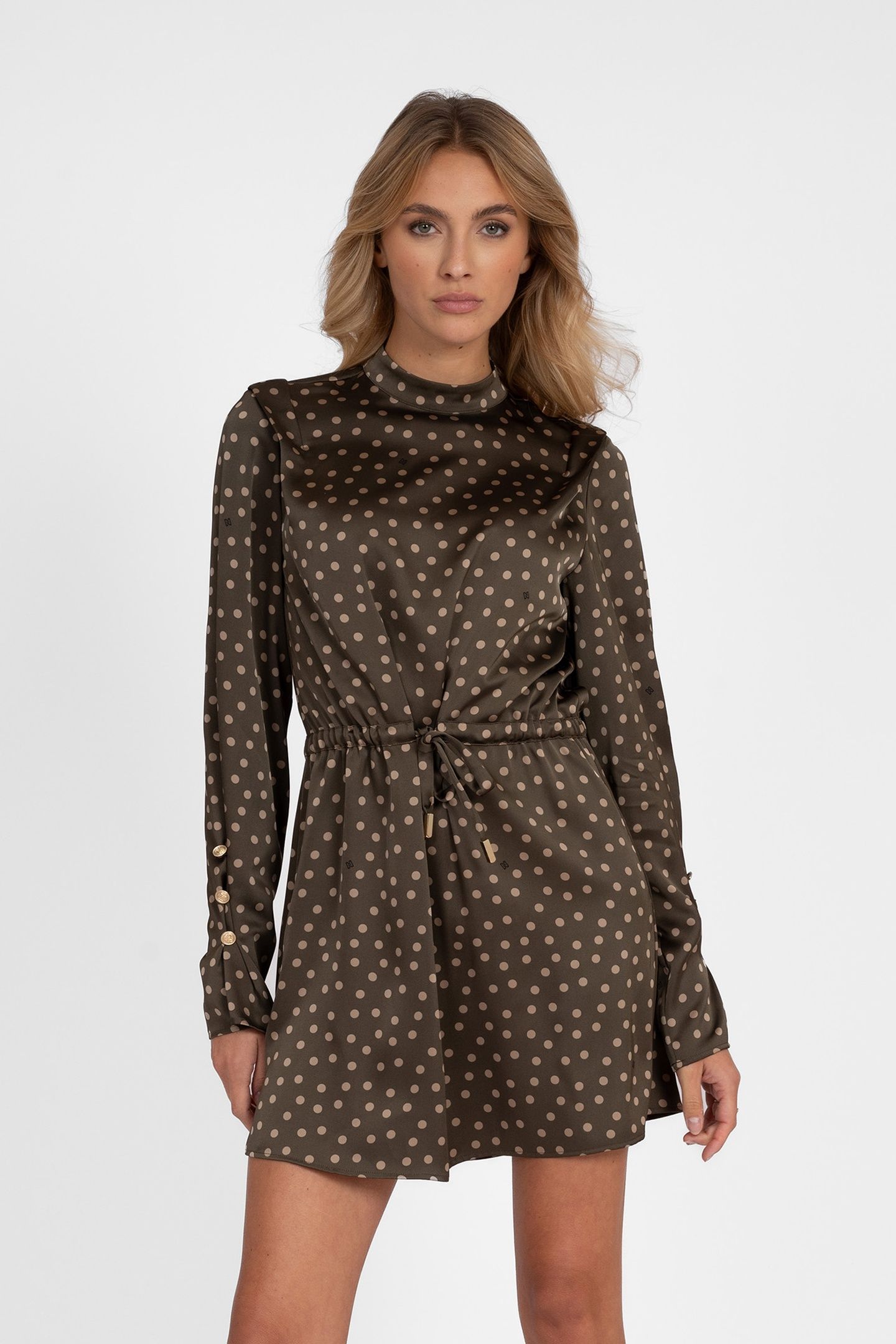 HINDIRA DRESS ARMY BROWN 1