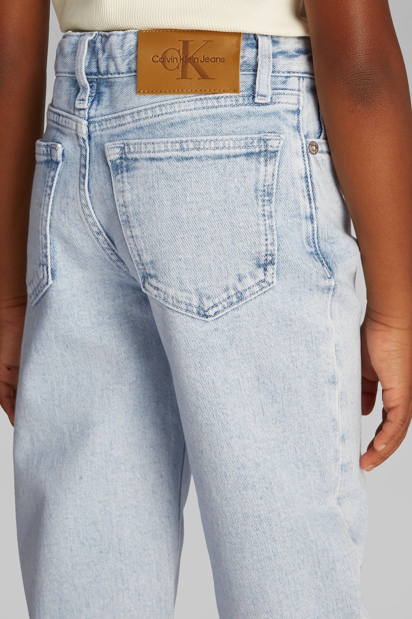 GIRLS WIDE LEG CLEAN SKY BLUE 5